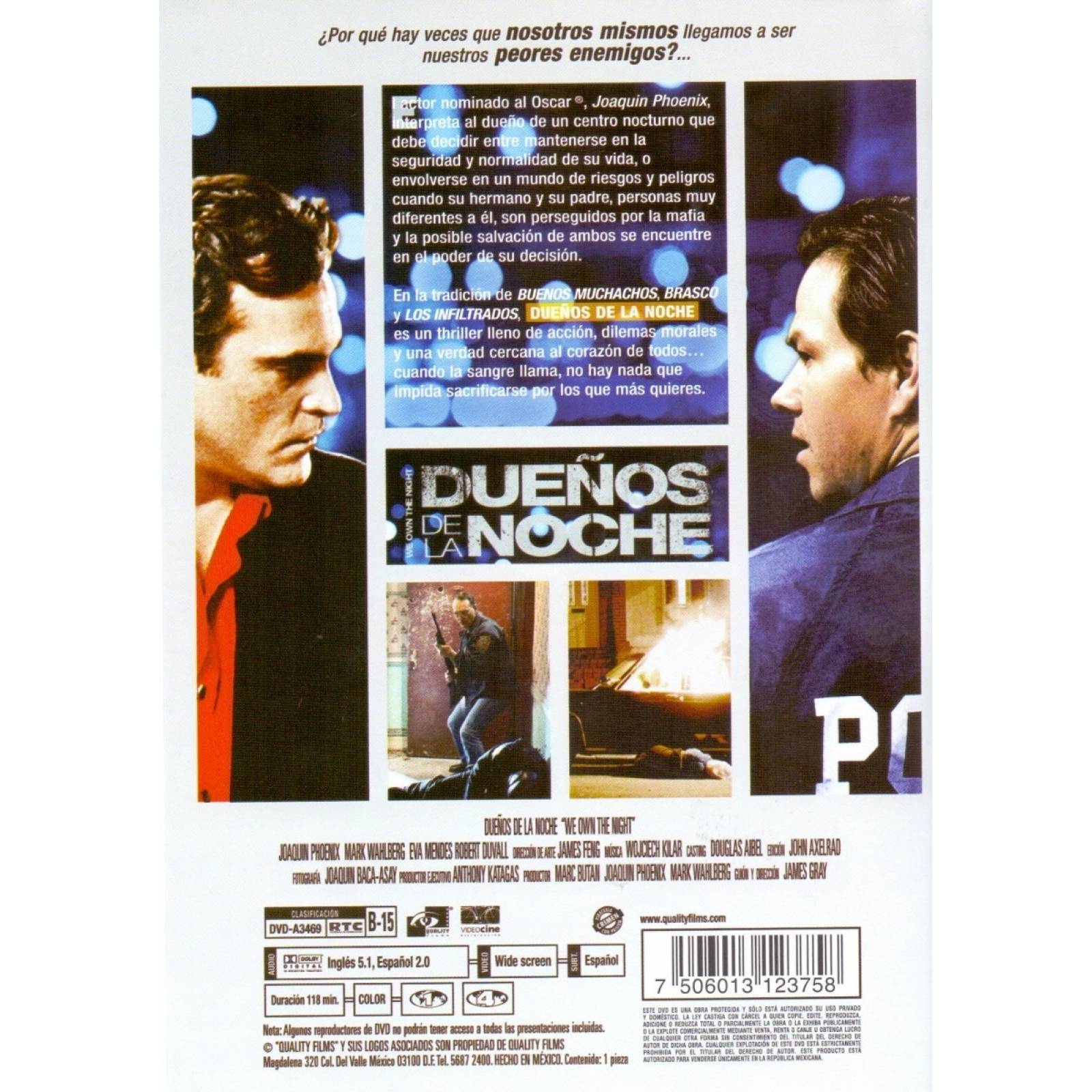 Dueños De La Noche Joaquin Phoenix Eva Mendes Pelicula Dvd