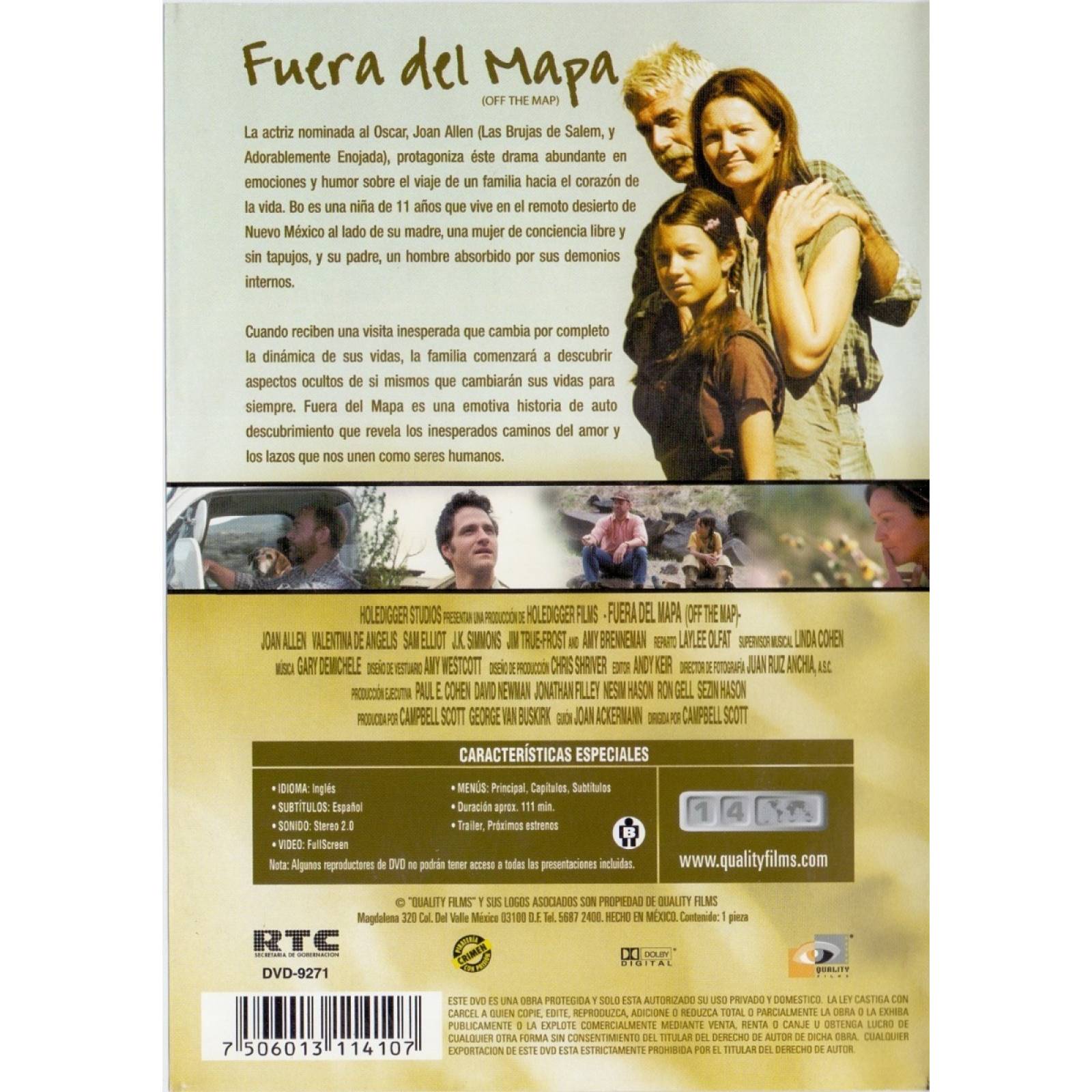 Fuera Del Mapa Off The Map Sam Elliott Pelicula Dvd
