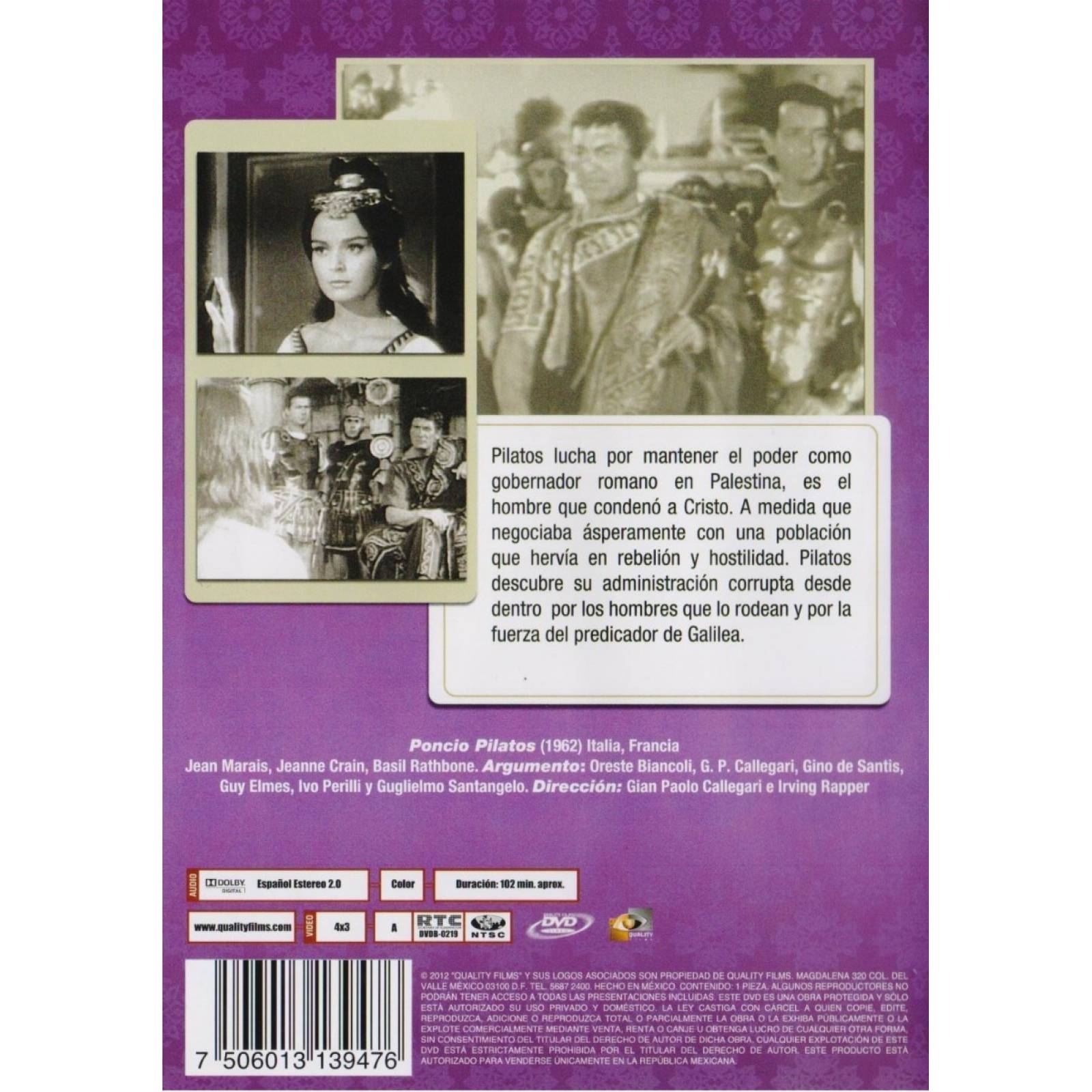 Poncio Pilatos 1962 Gian Paolo Pelicula Dvd