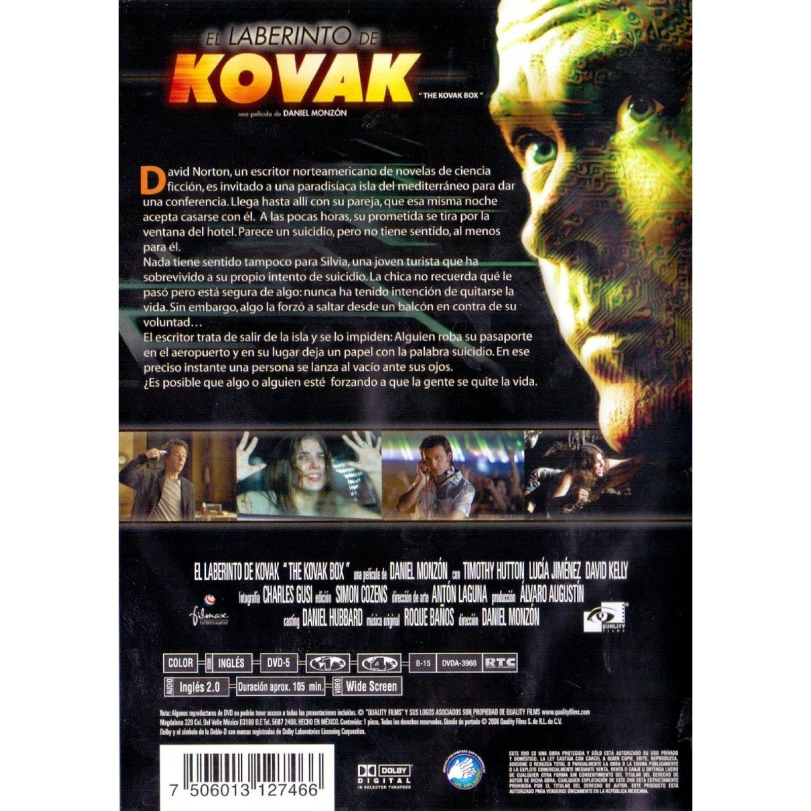 El Laberinto De Kovak Timothy Hutton Pelicula Dvd
