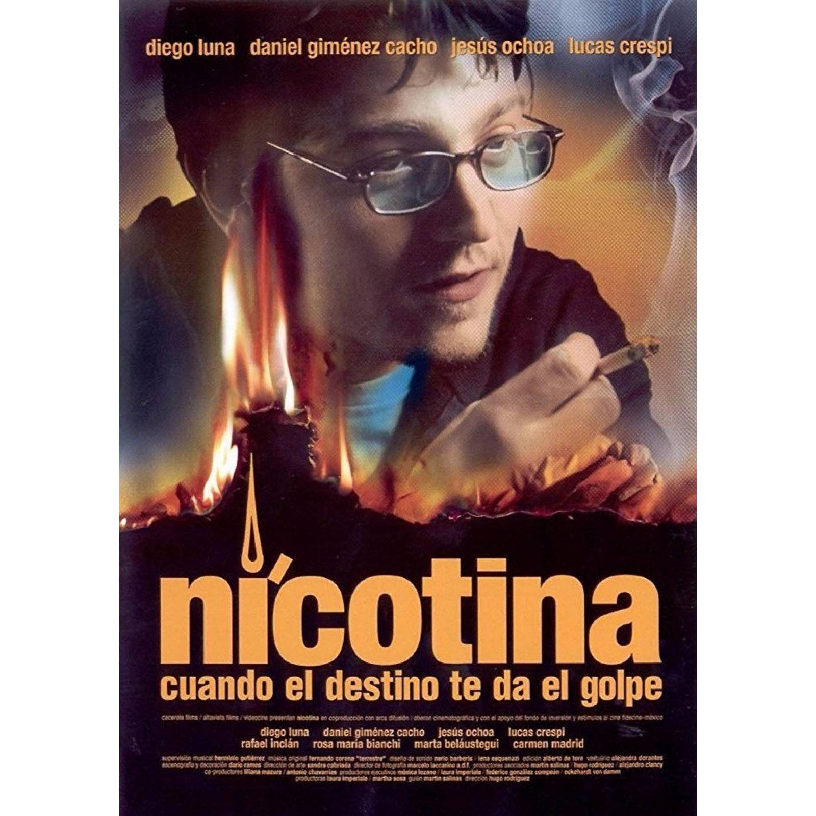 Nicotina Diego Luna Pelicula 2 Dos Discos Dvd