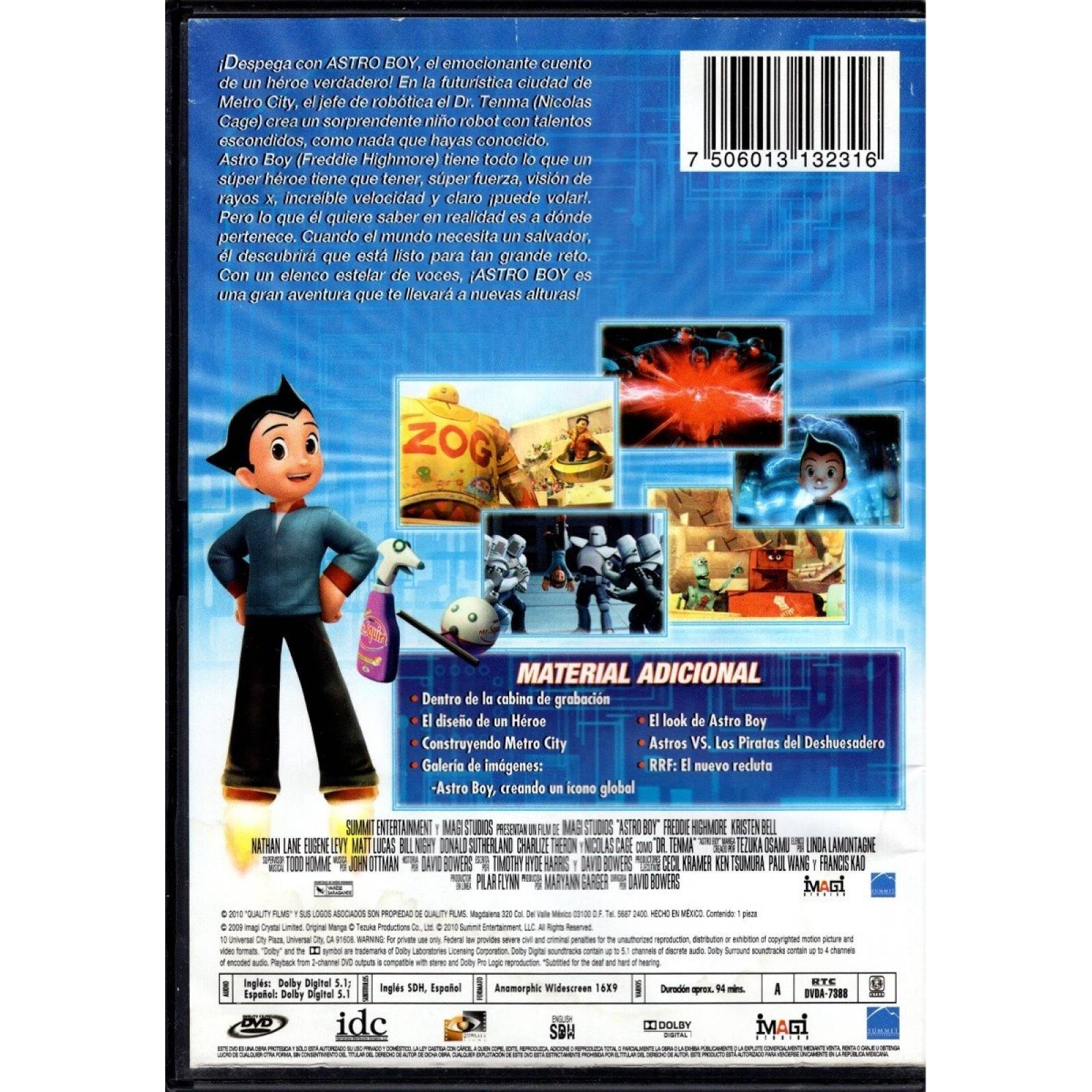 Astro Boy Astroboy 2009 Nicolas Cage Pelicula Dvd