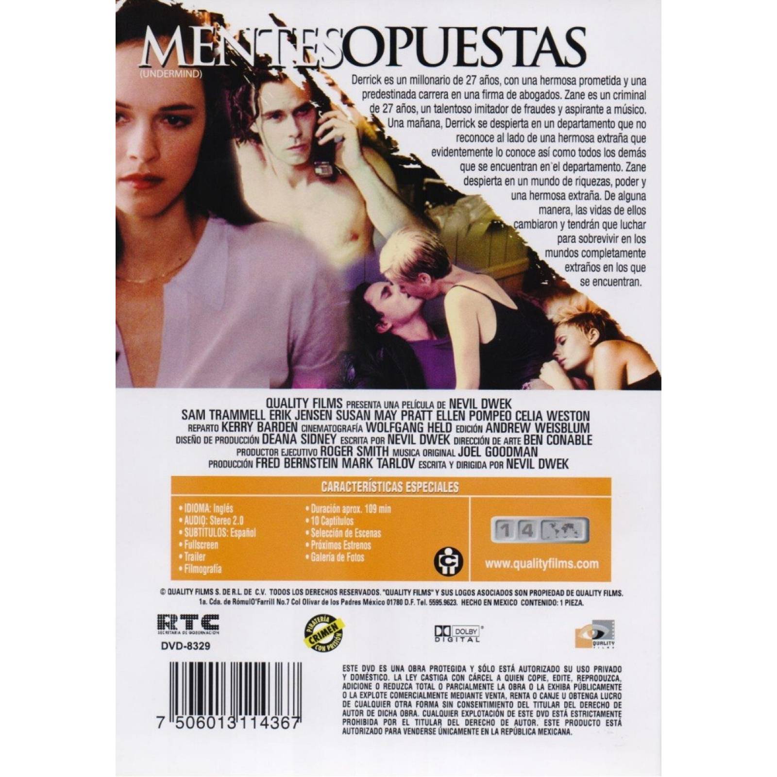 Mentes Opuestas Undermind Sam Trammell Pelicula Dvd