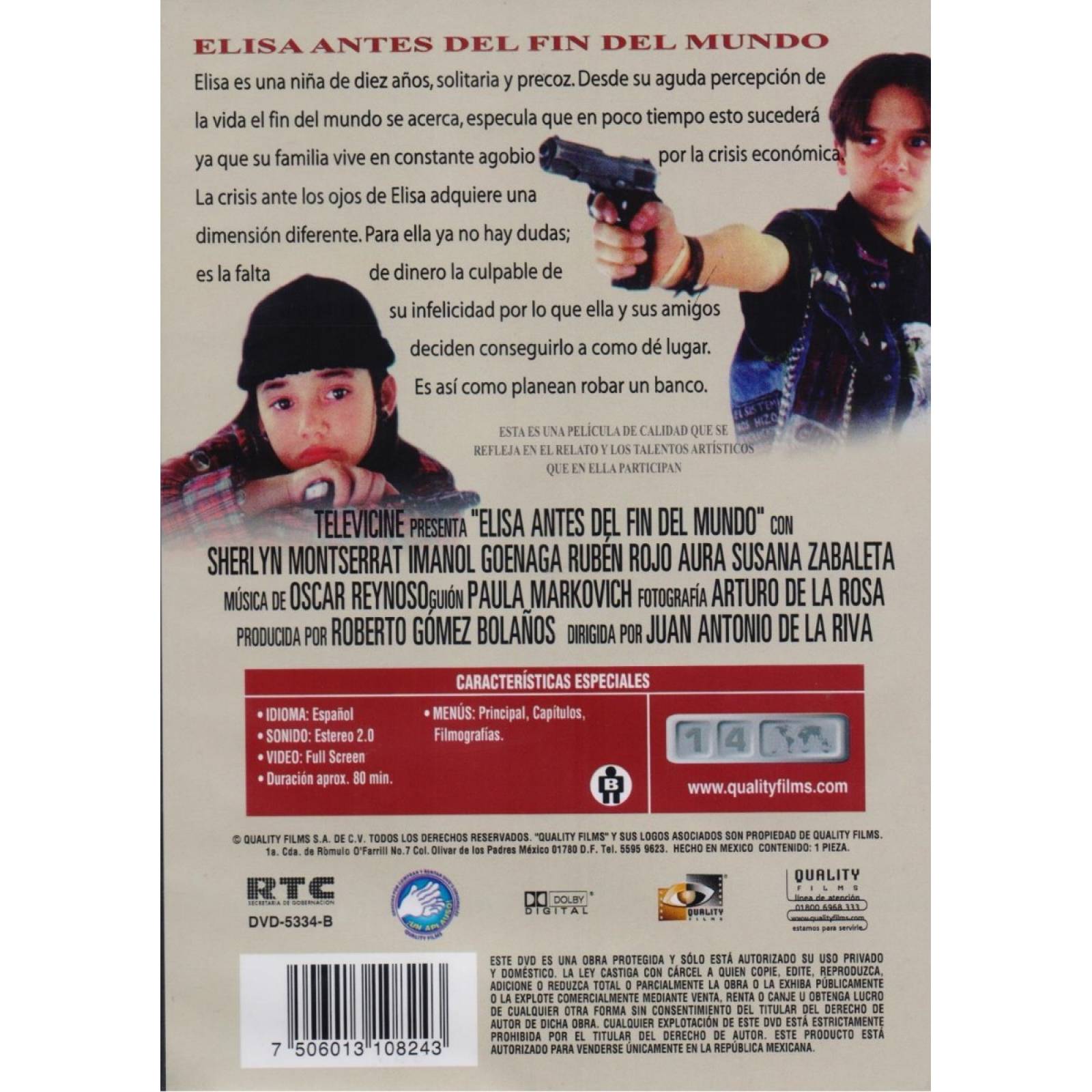 Elisa Antes Del Fin Del Mundo 1997 Pelicula Dvd