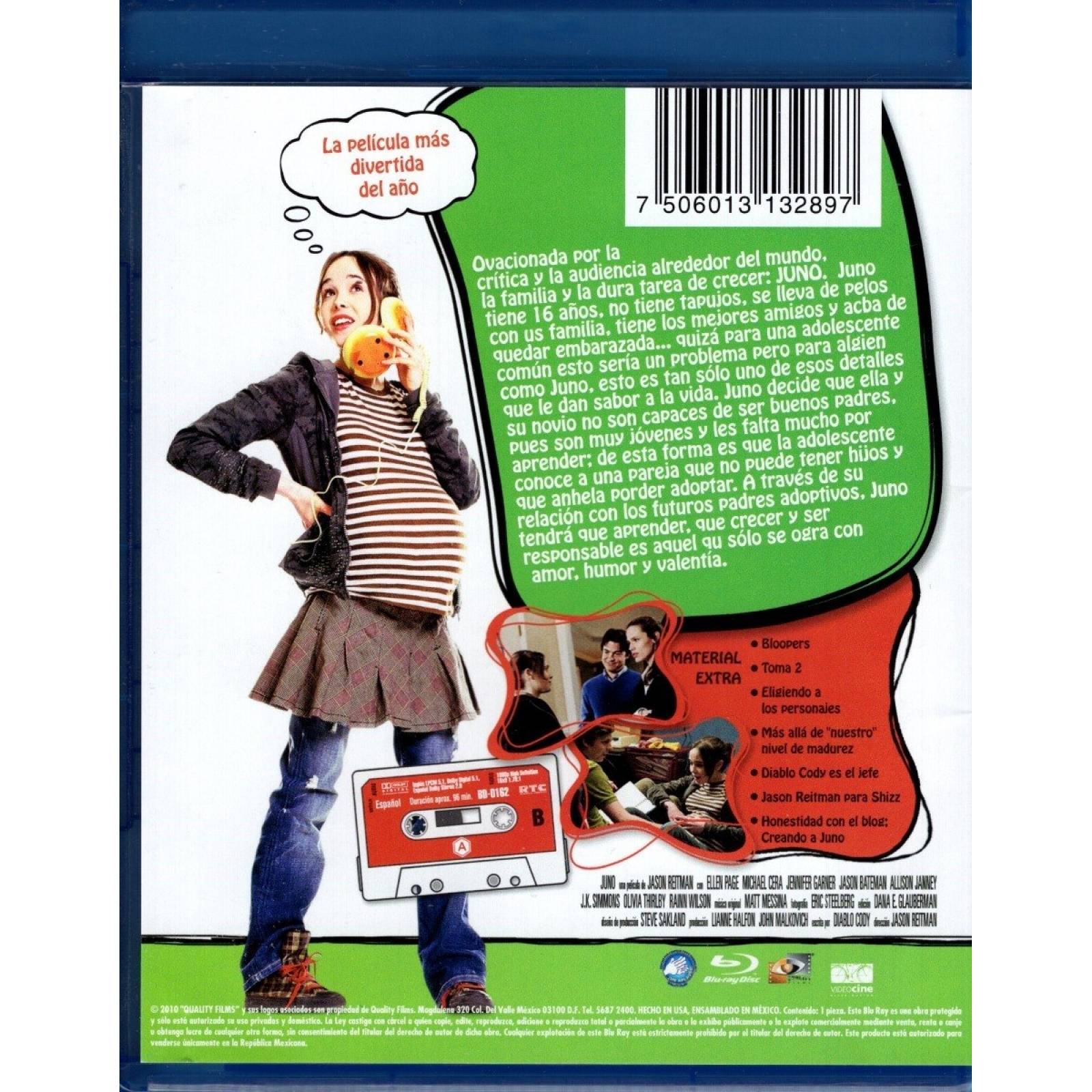 Juno Ellen Page Pelicula Blu-ray