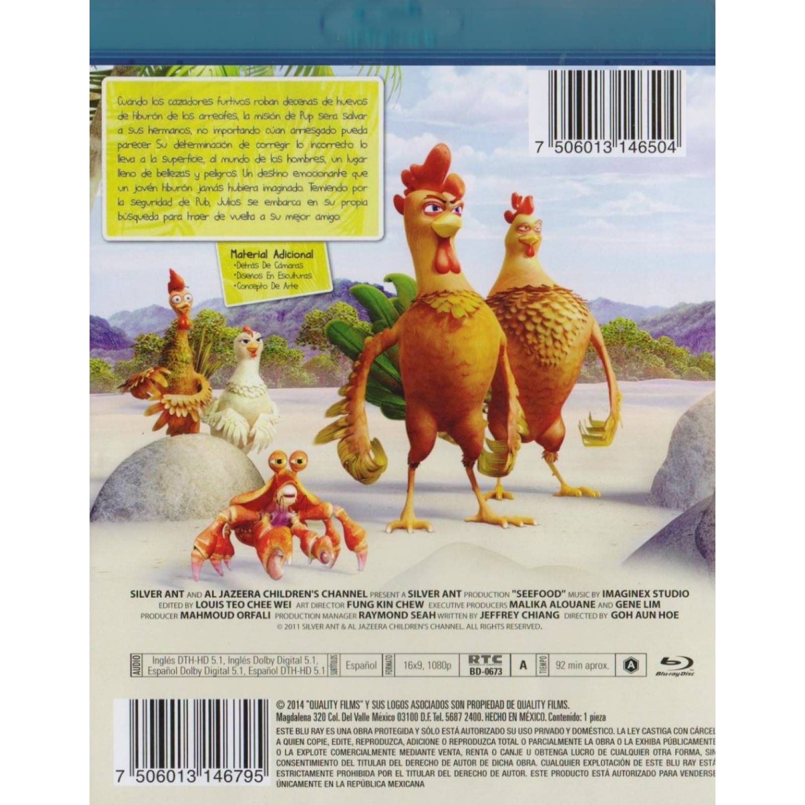 Tiburones Al Ataque Seefood Pelicula Blu-ray