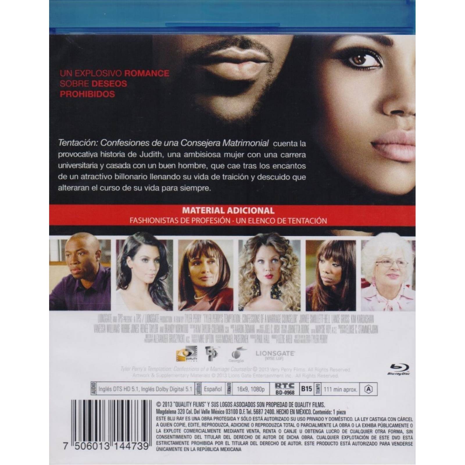 Tentacion Temptation Kim Kardashian Pelicula Blu-ray