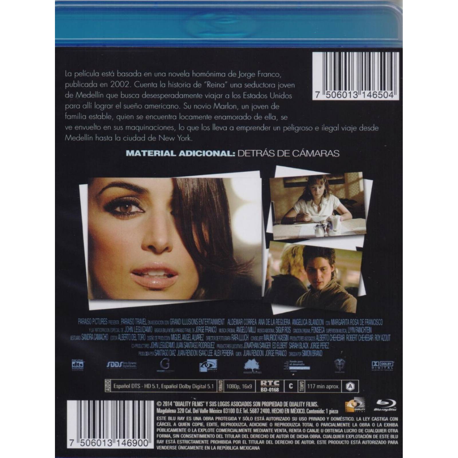 Paraiso Travel Ana De La Reguera Pelicula Blu-ray.