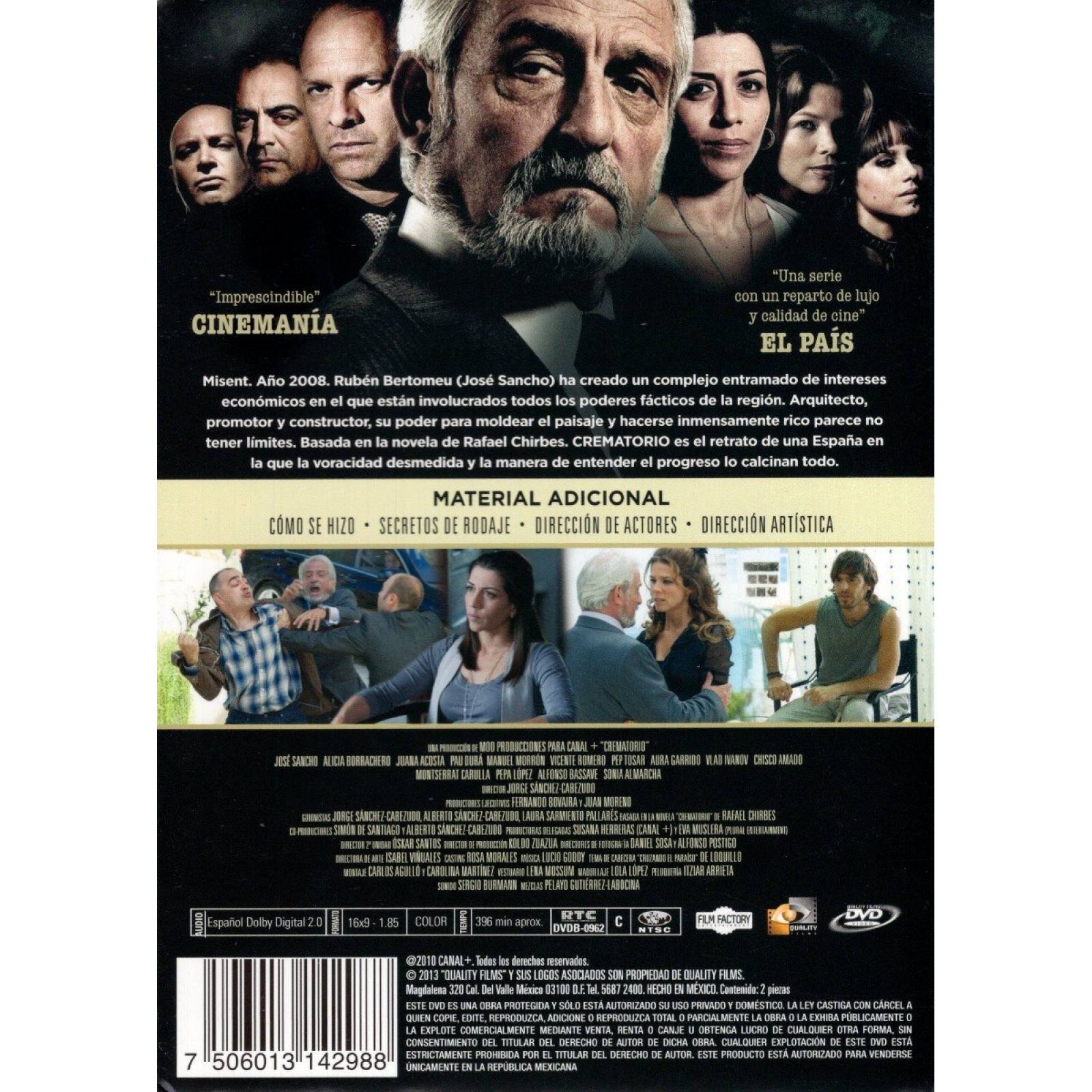 Crematorio Primera Temporada 1 Uno Serie Dvd.