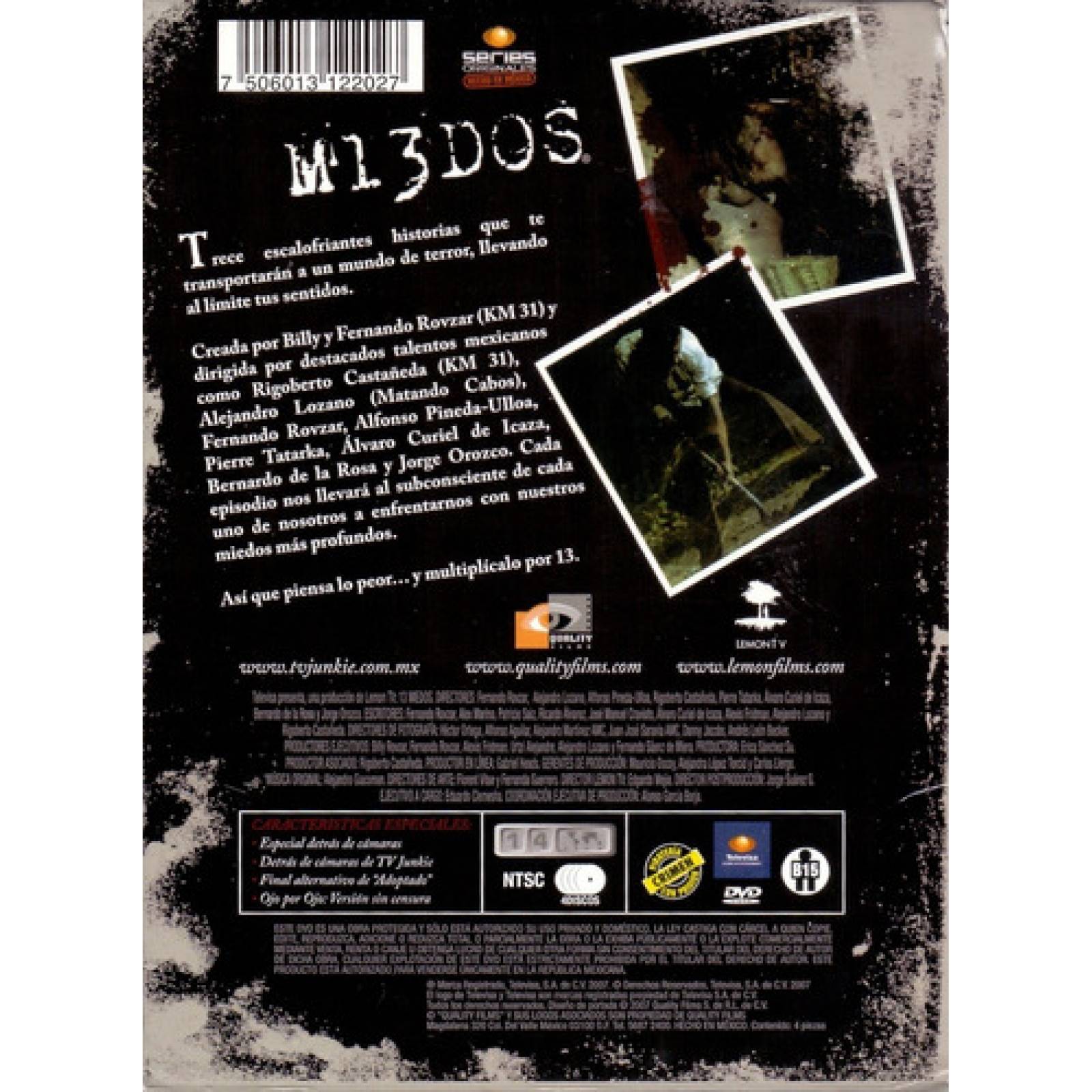 M13dos 13 Trece Miedos Primera Temporada 1 Serie Dvd