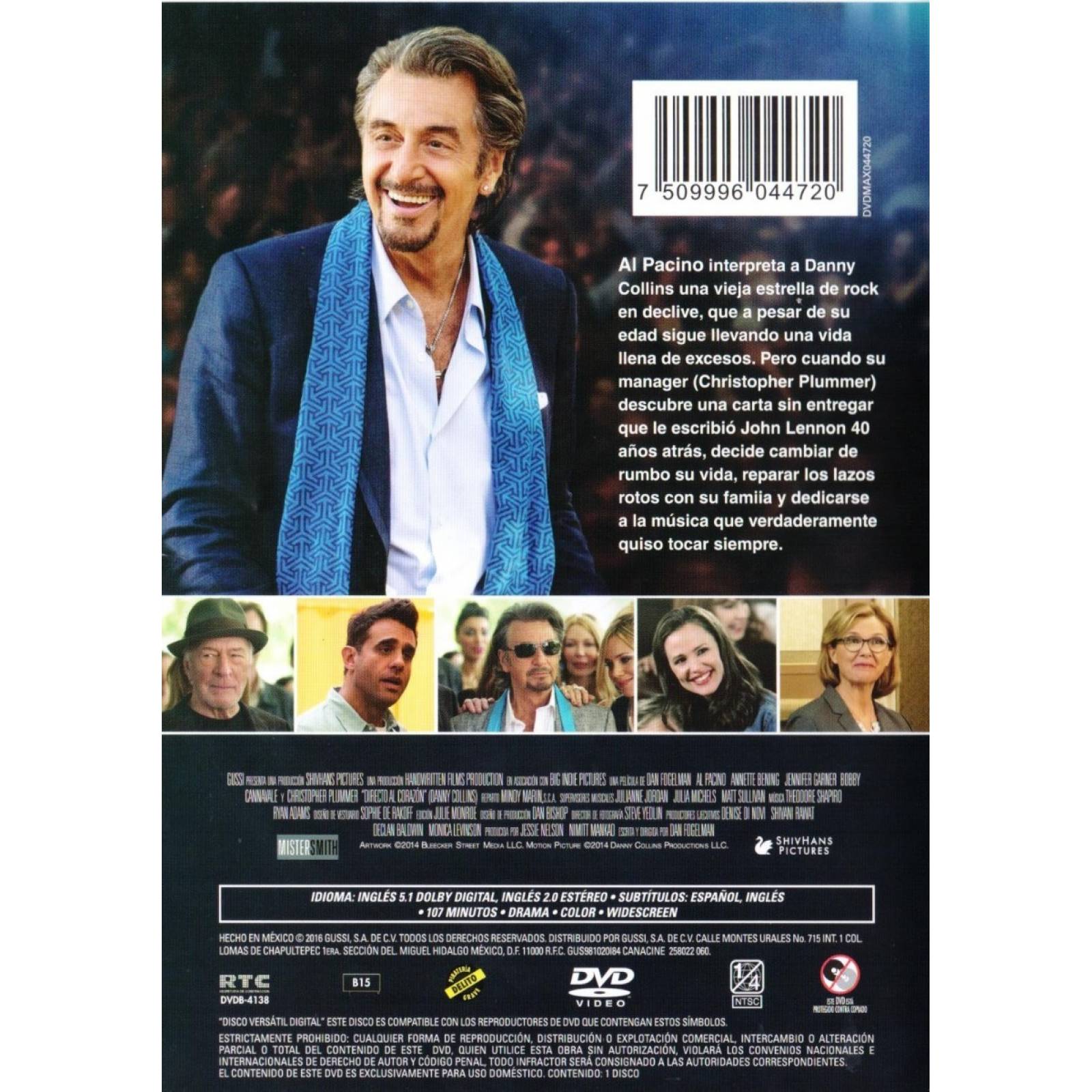 Directo Al Corazon Al Pacino Pelicula Dvd