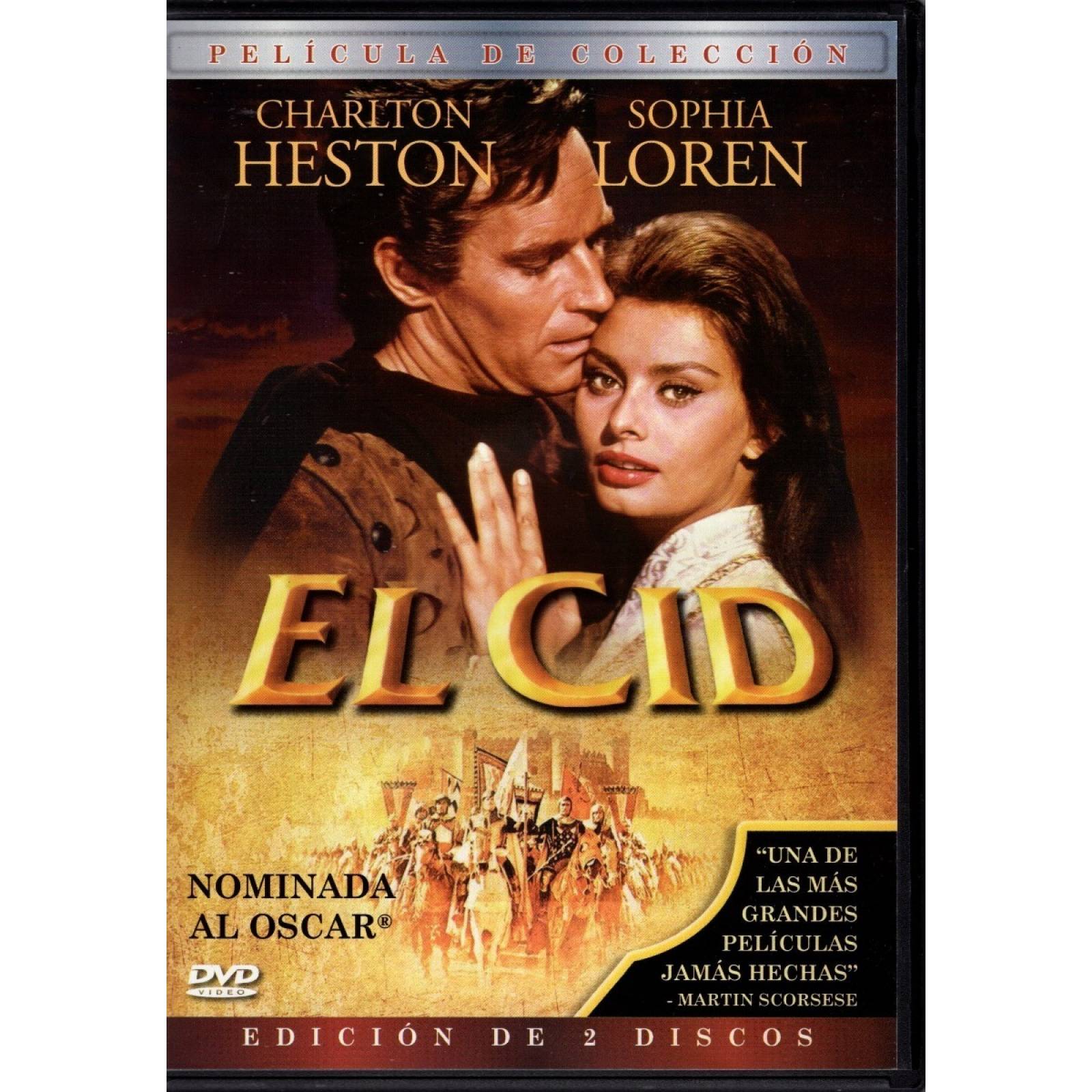 El Cid Charlton Heston Coleccion 2 Discos Pelicula Dvd