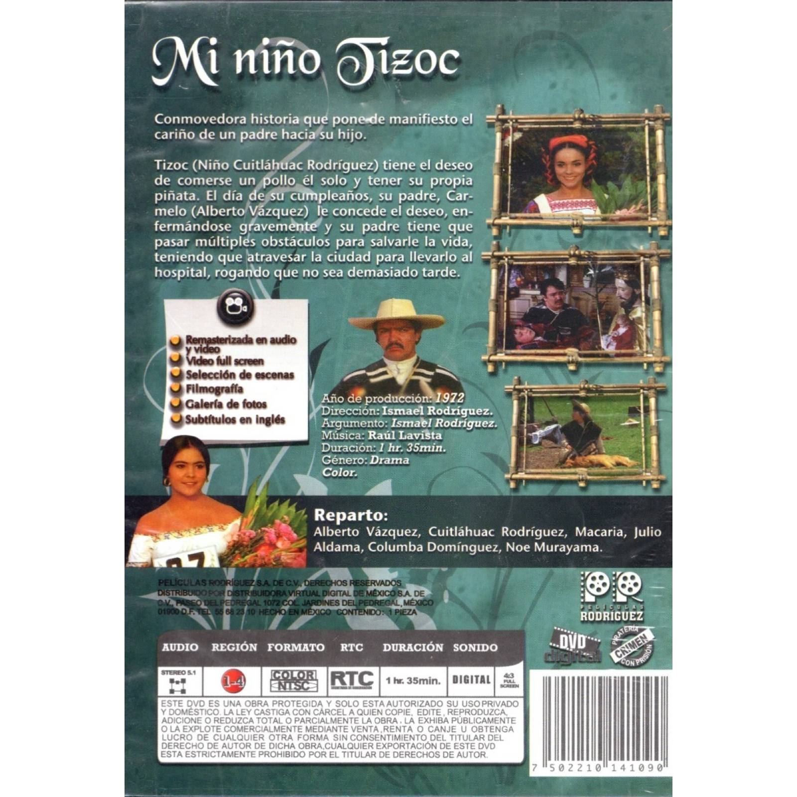 Mi Niño Tizoc Alberto Vázquez Pelicula Dvd