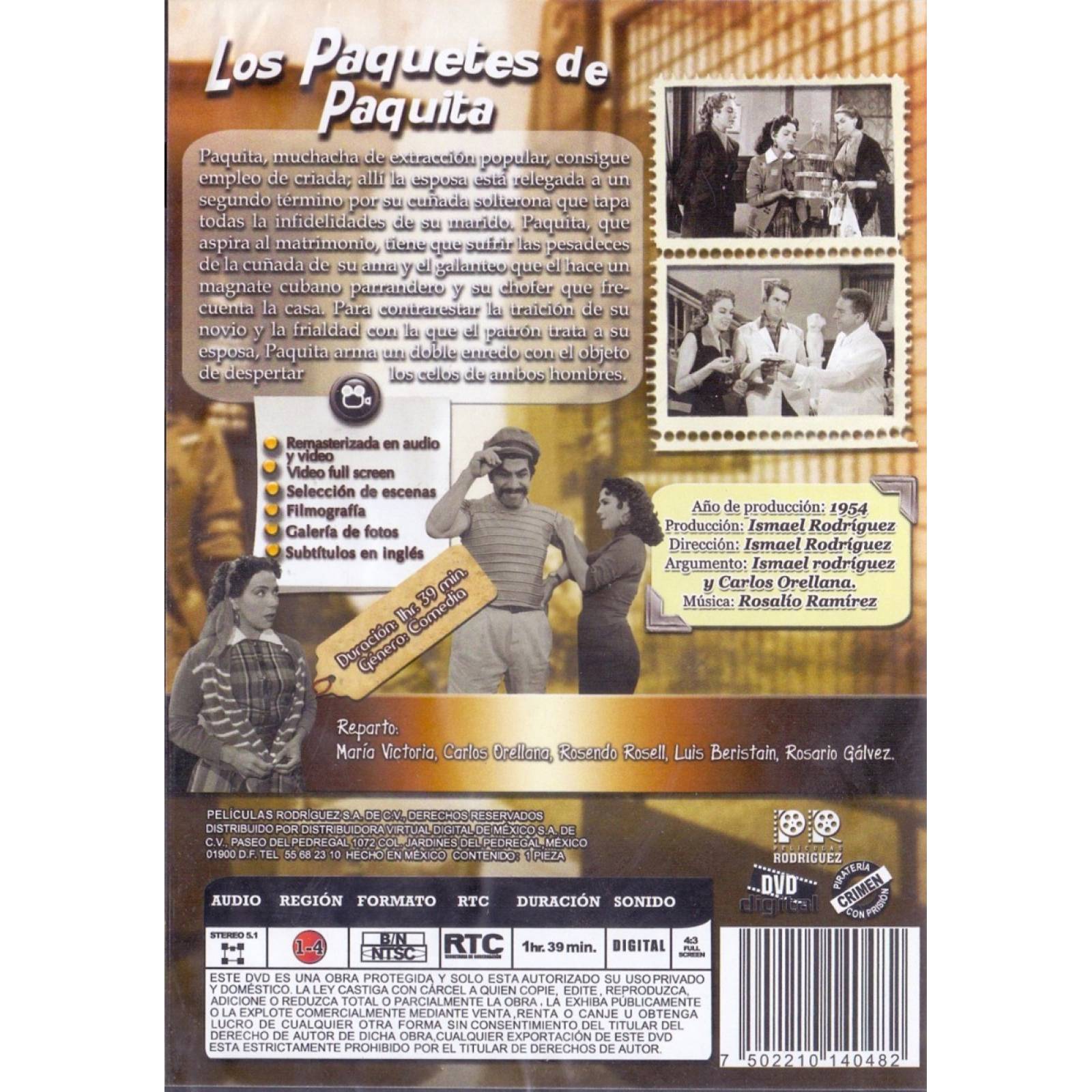 Los Paquetes De Paquita Maria Victoria Pelicula Dvd