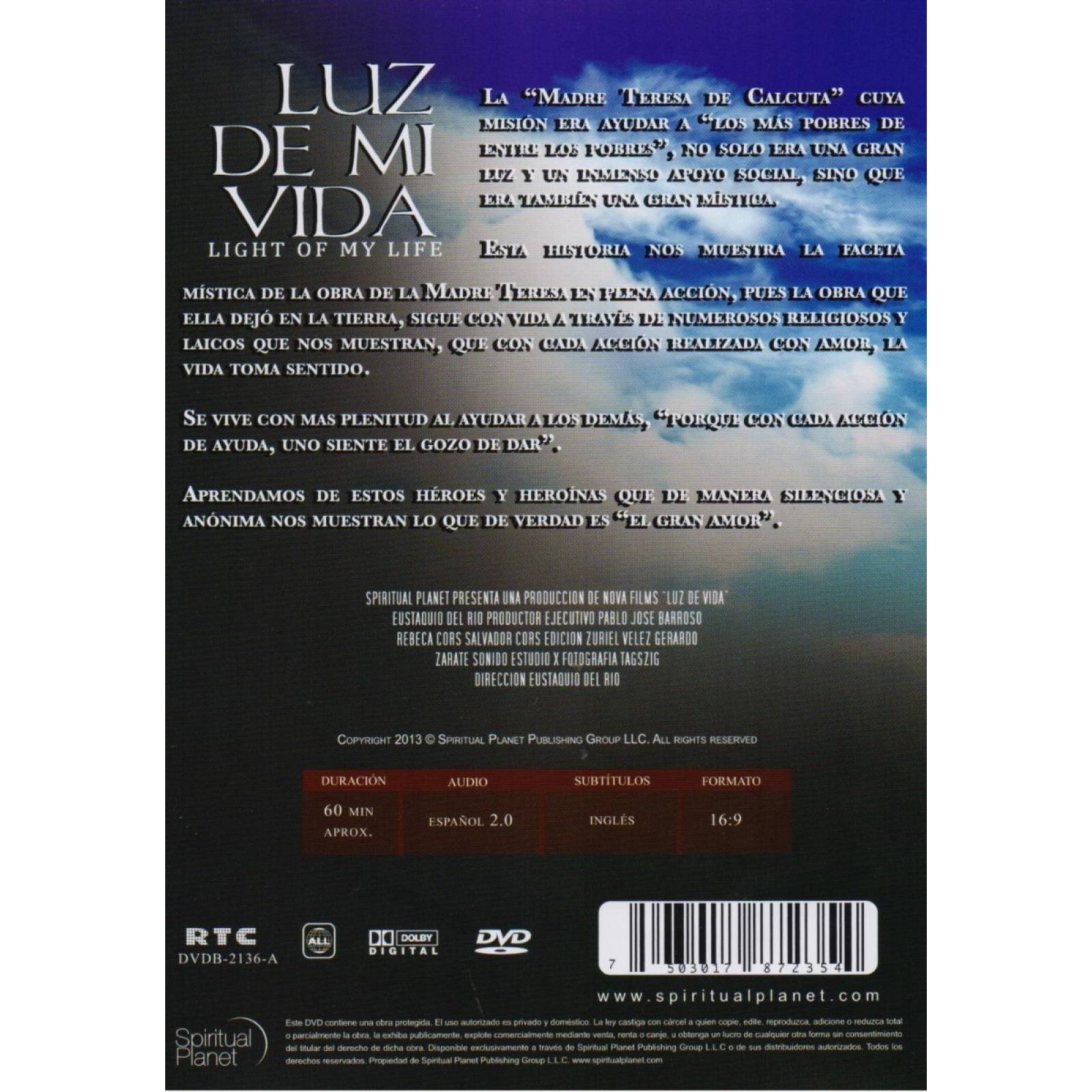 Luz De Mi Vida Madre Teresa De Calcuta Documental Dvd