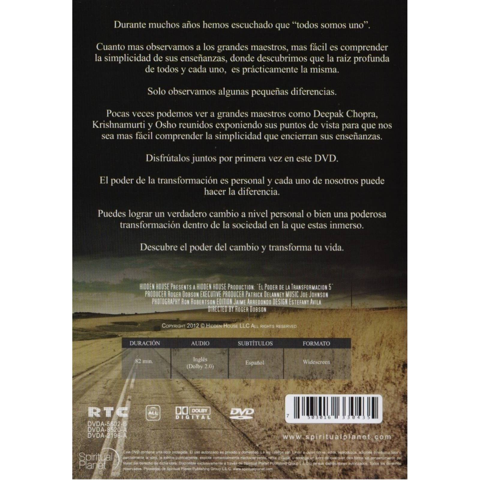 El Poder De La Transformacion Volumen 5 Cinco Documental Dvd