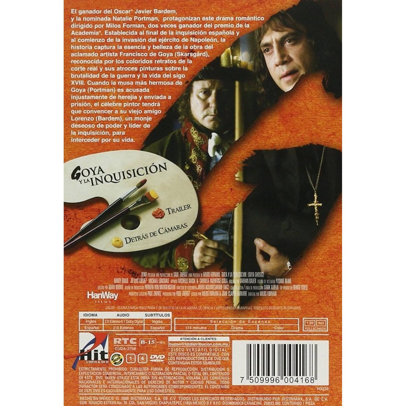 Goya Y La Inquisicion Goya's Ghost Pelicula Dvd