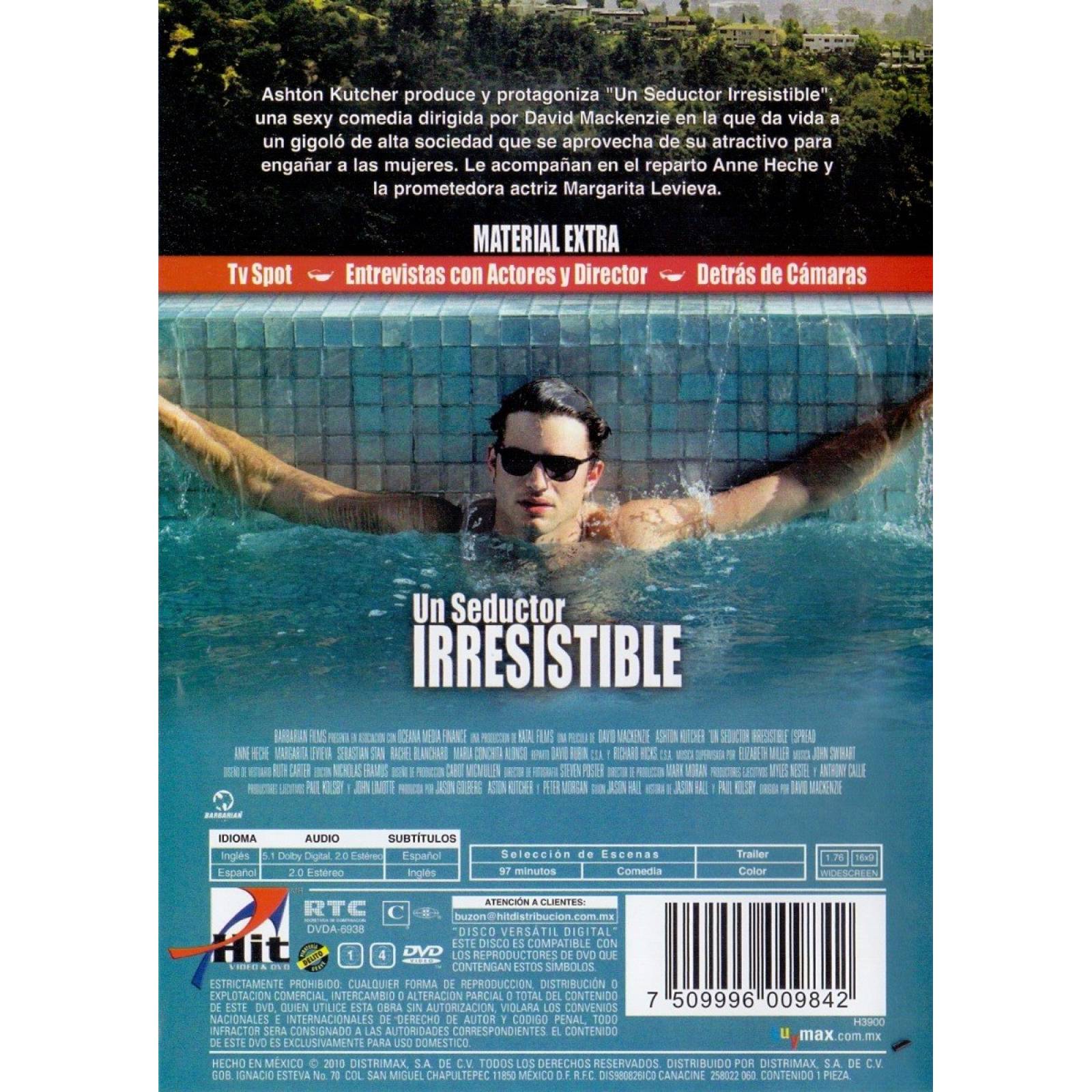 Un Seductor Irresistible Spread Ashton Kutcher Pelicula Dvd