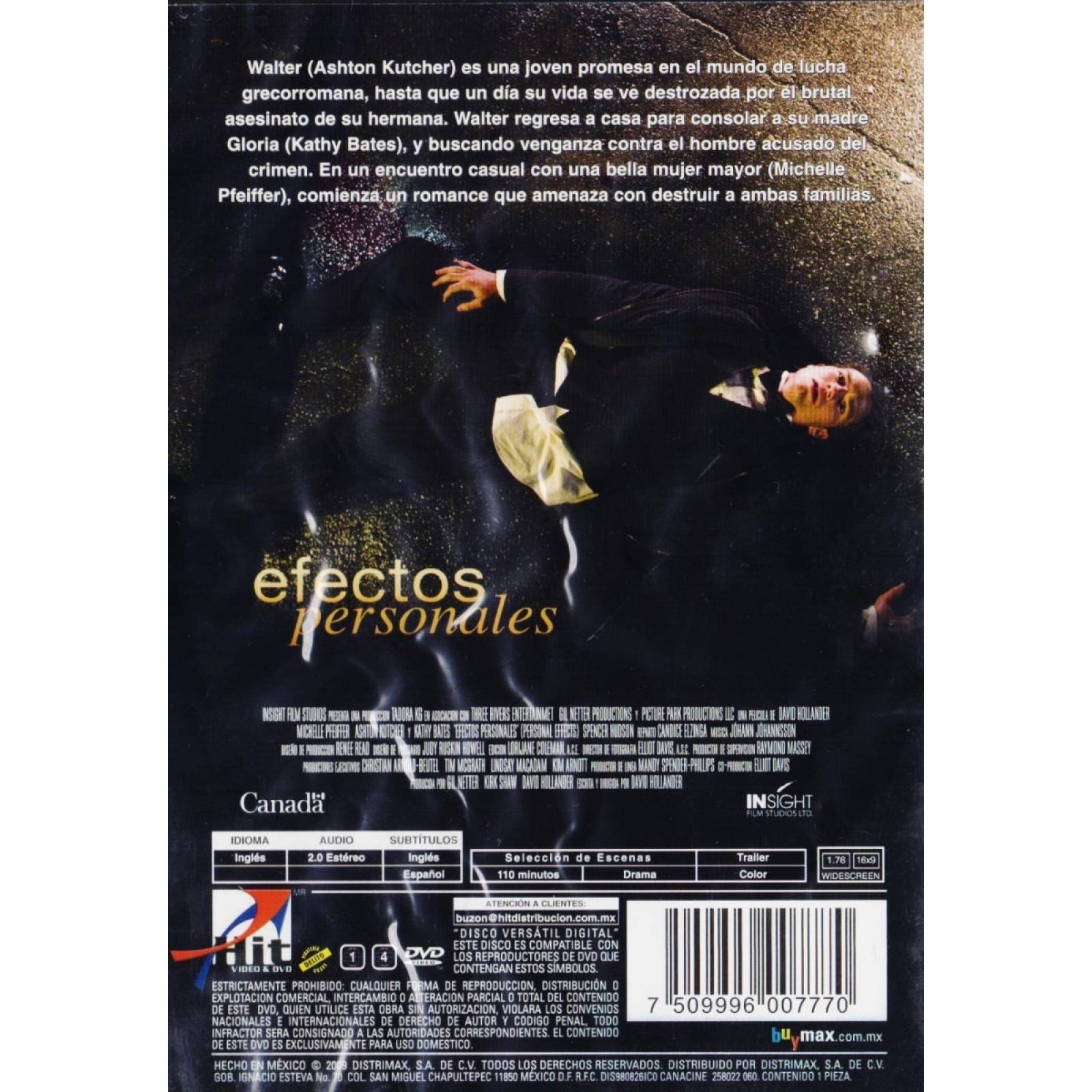 Efectos Personales Michelle Pfeiffer Pelicula Dvd