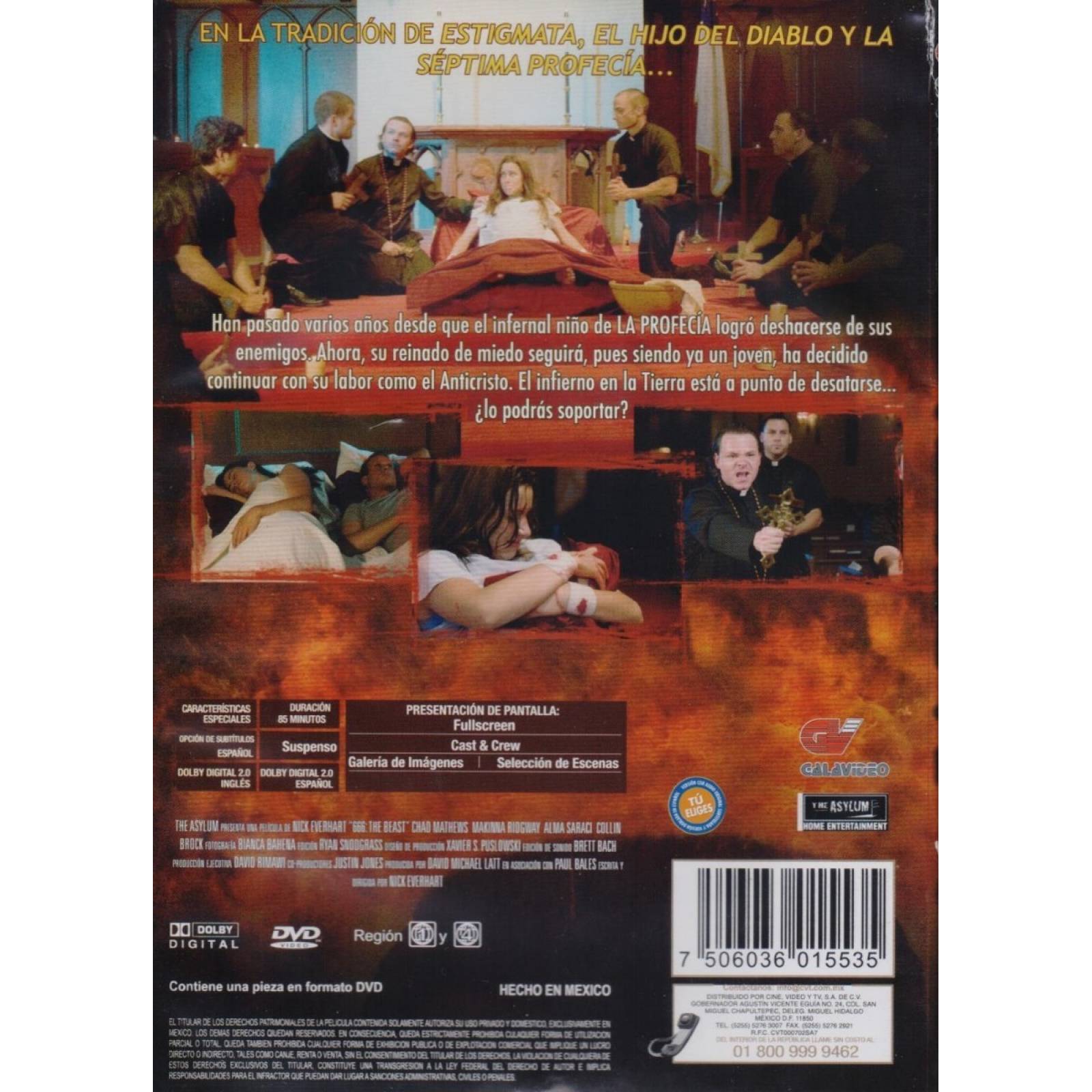 La Bestia La Profecia 2 Dos 666 Seiscientos Pelicula Dvd