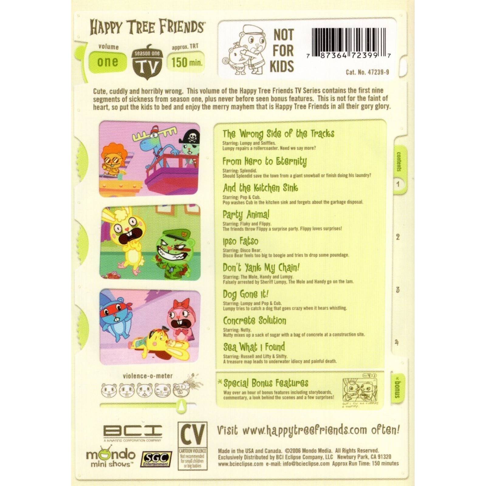 Happy Tree Friends Temporada 1 Volumen 1 Serie Importada Dvd