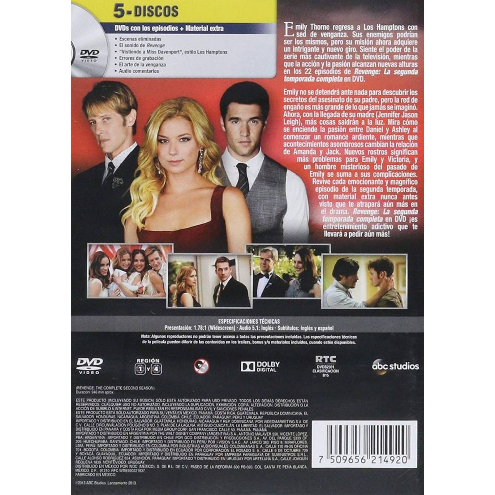 Revenge Segunda Temporada 2 Dvd