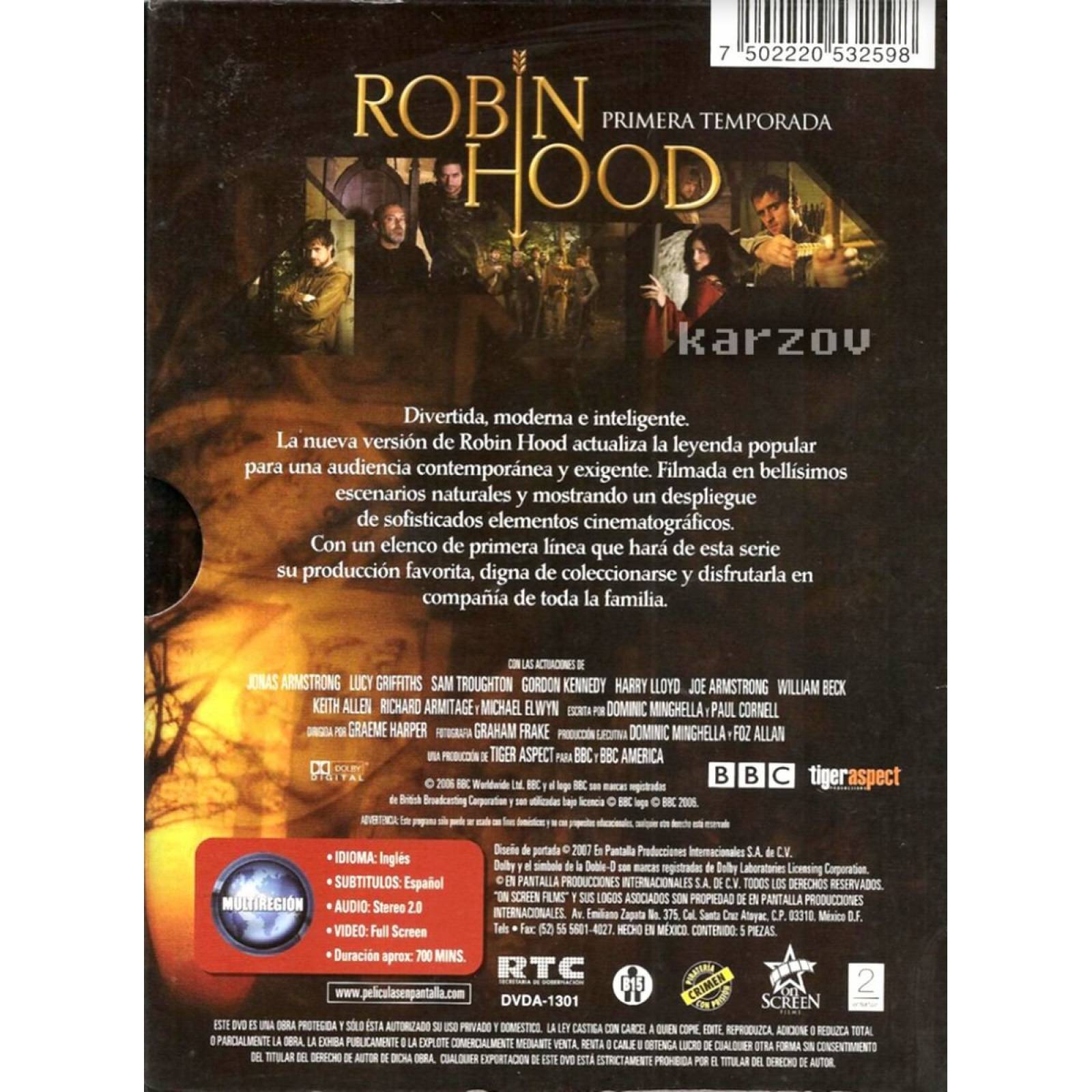 Robin Hood Bbc Primera Temporada 1 Uno Serie Dvd