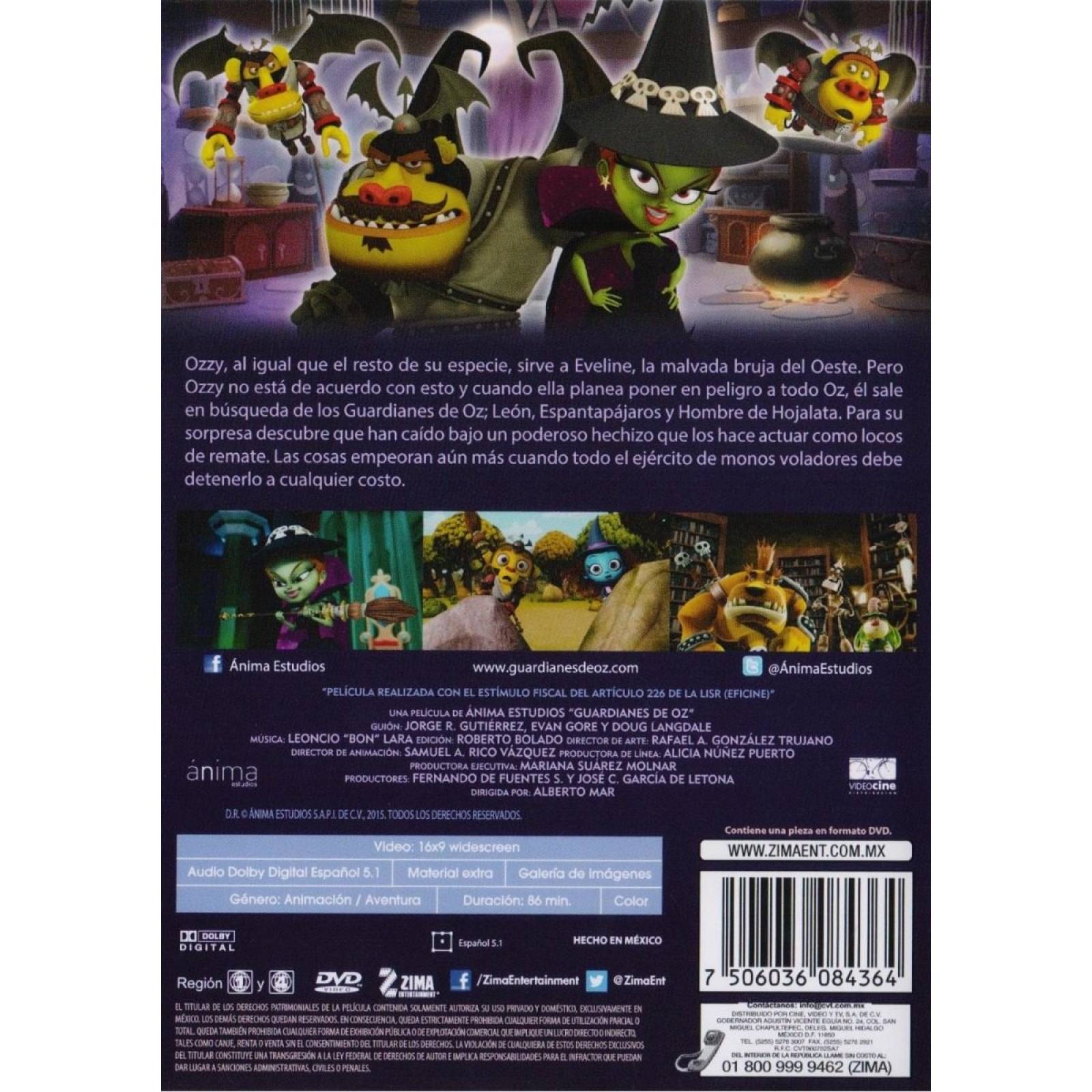 Guardianes De Oz Pelicula Infantil Dvd