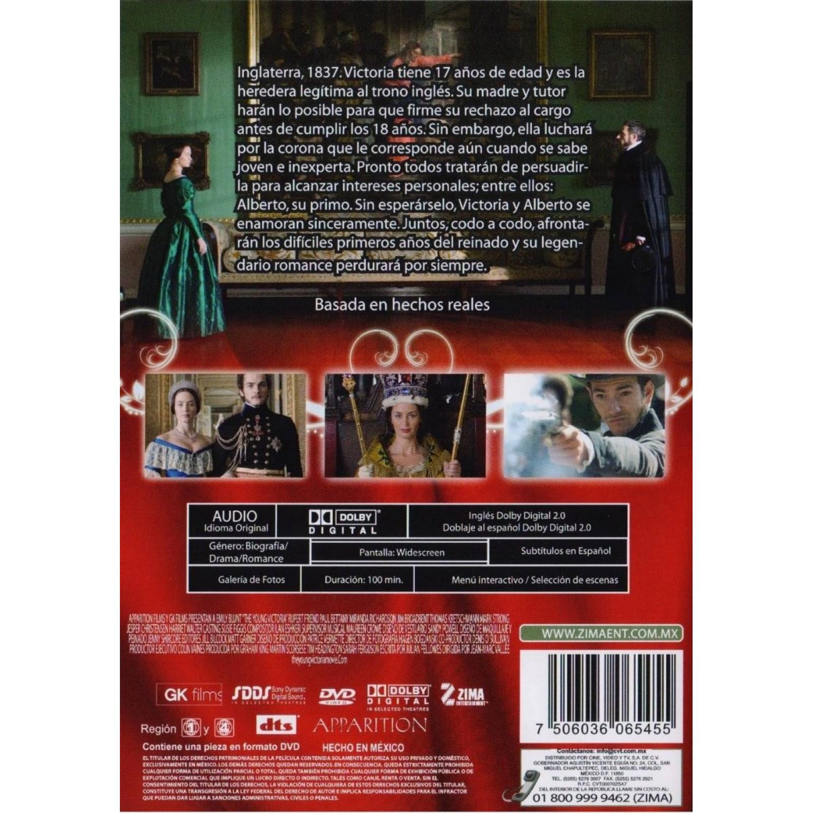 La Reina Joven The Young Victoria Emily Blunt Pelicula Dvd