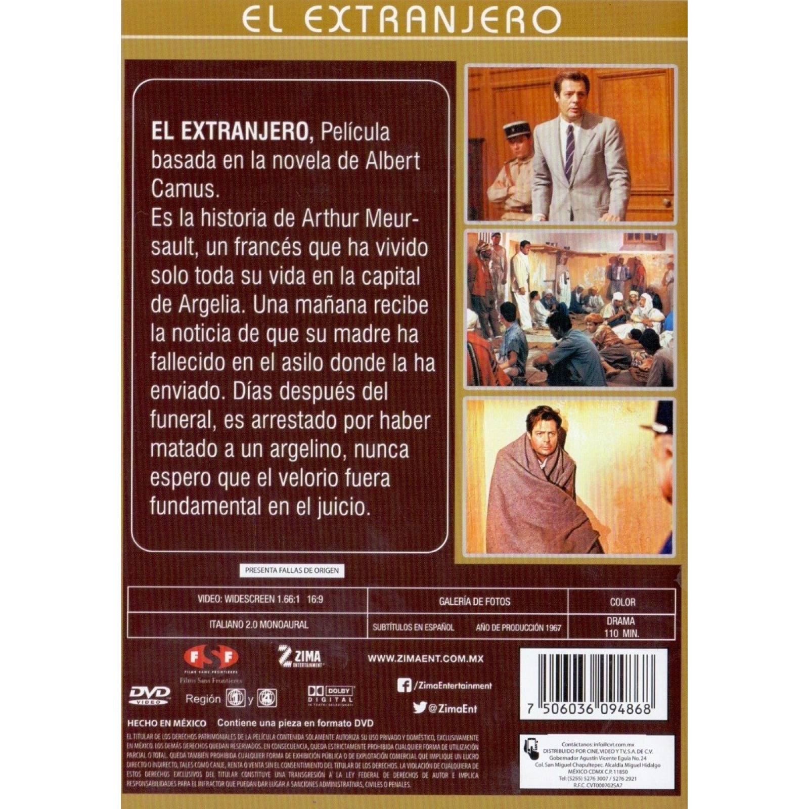 El Extranjero The Stranger Luchino Visconti Pelicula Dvd