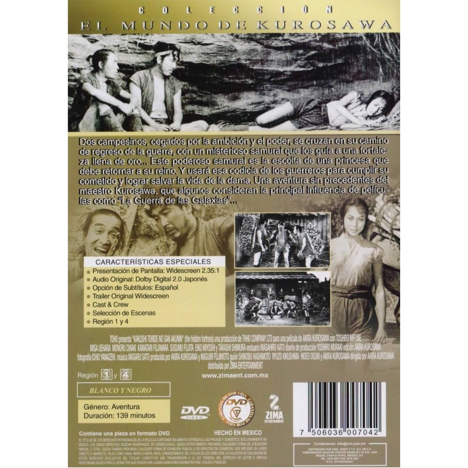 La Fortaleza Escondida Akira Kurosawa Pelicula Dvd