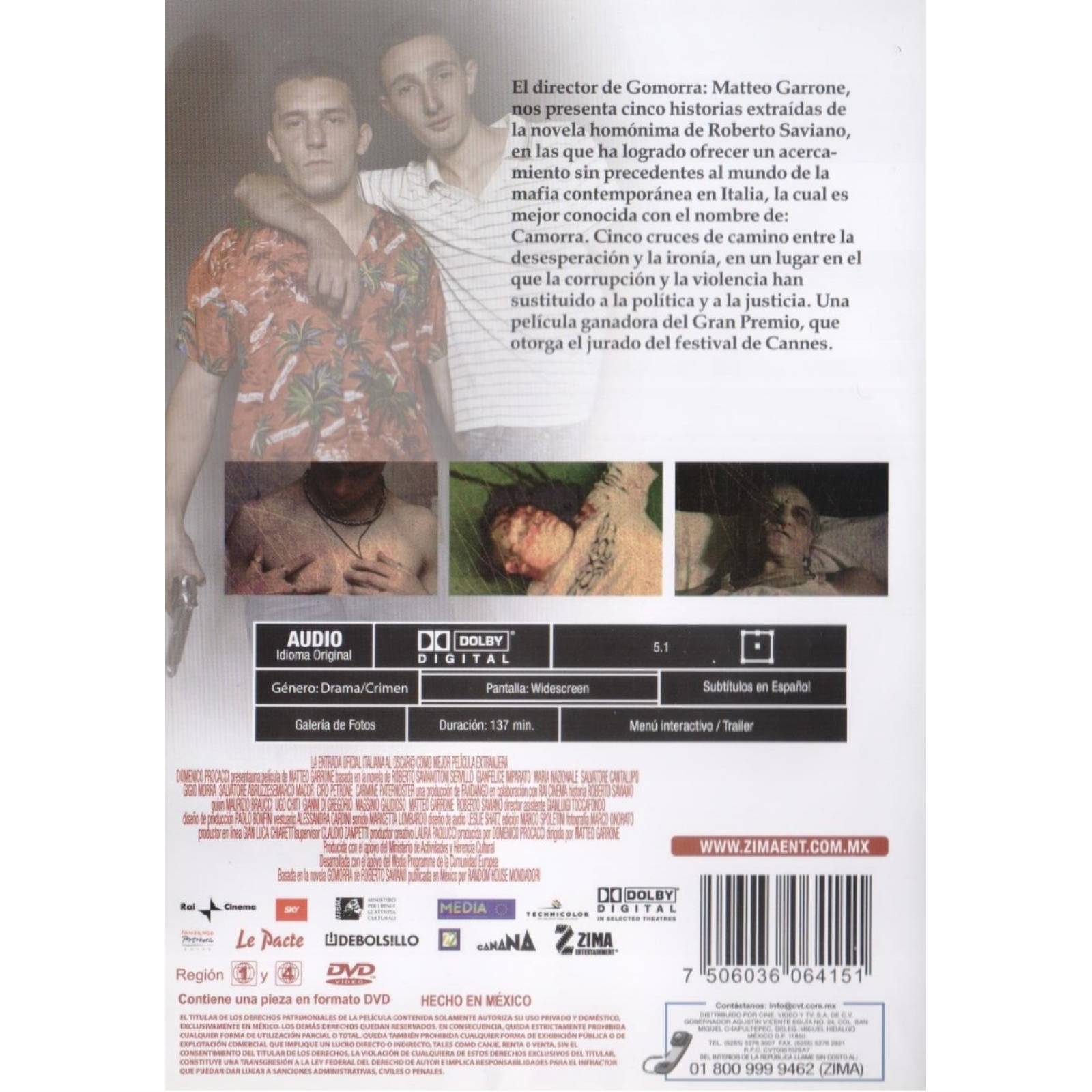 Gomorra Matteo Garrone Pelicula Dvd