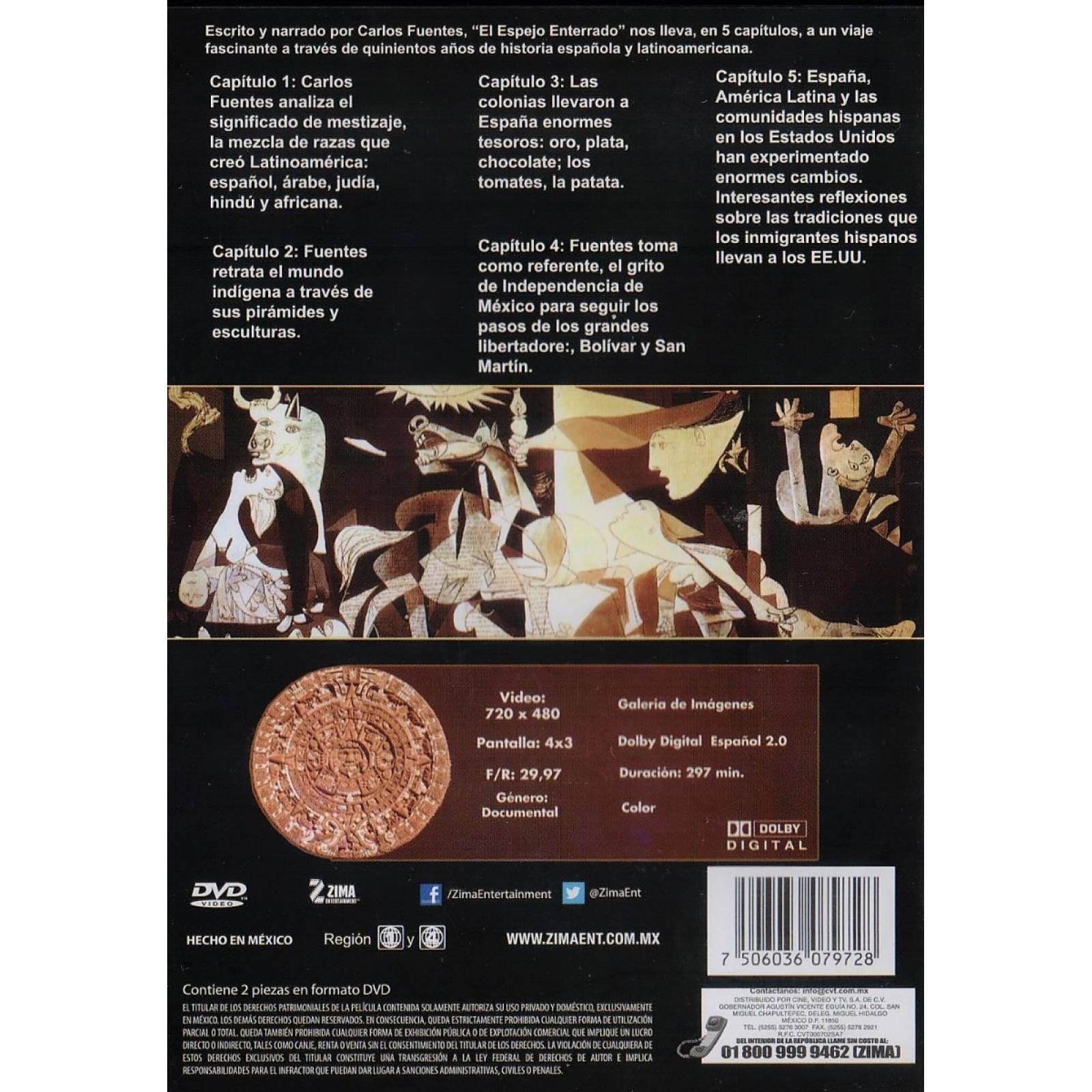 El Espejo Enterrado Carlos Fuentes Documental Dvd