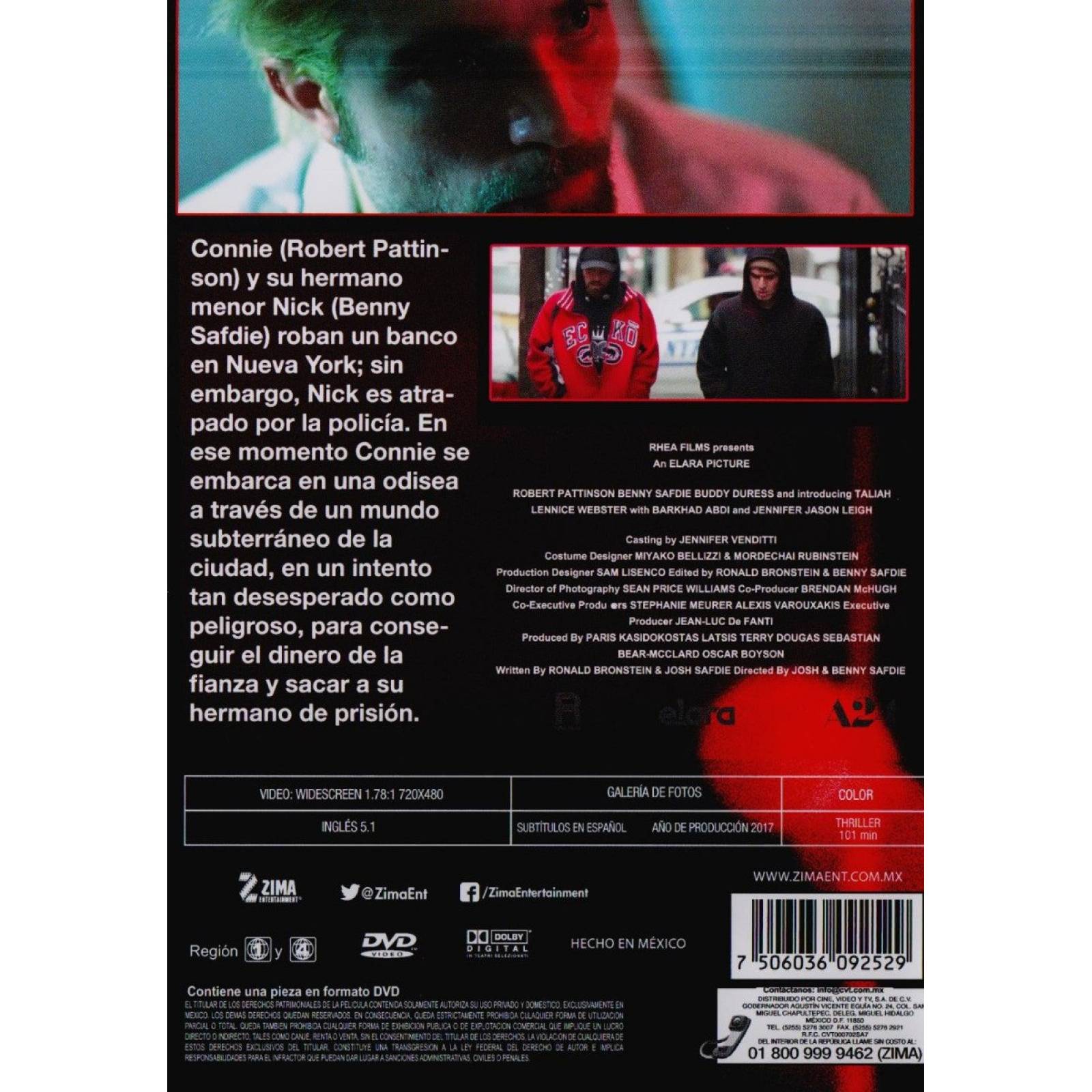 Goodtime Viviendo Al Limite Josh Benny Safdie Pelicula Dvd