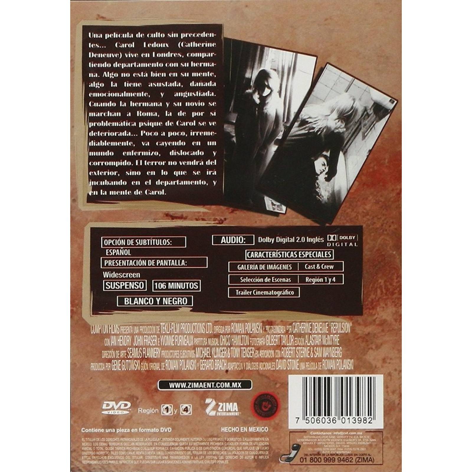 Repulsion 1965 Roman Polanski Pelicula Dvd