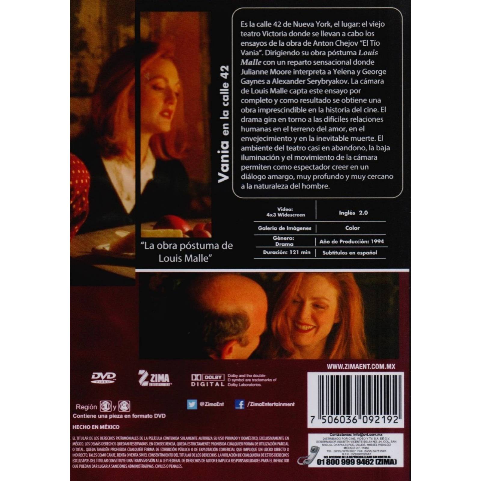 Vania En La Calle 42 Julianne Moore Pelicula Dvd