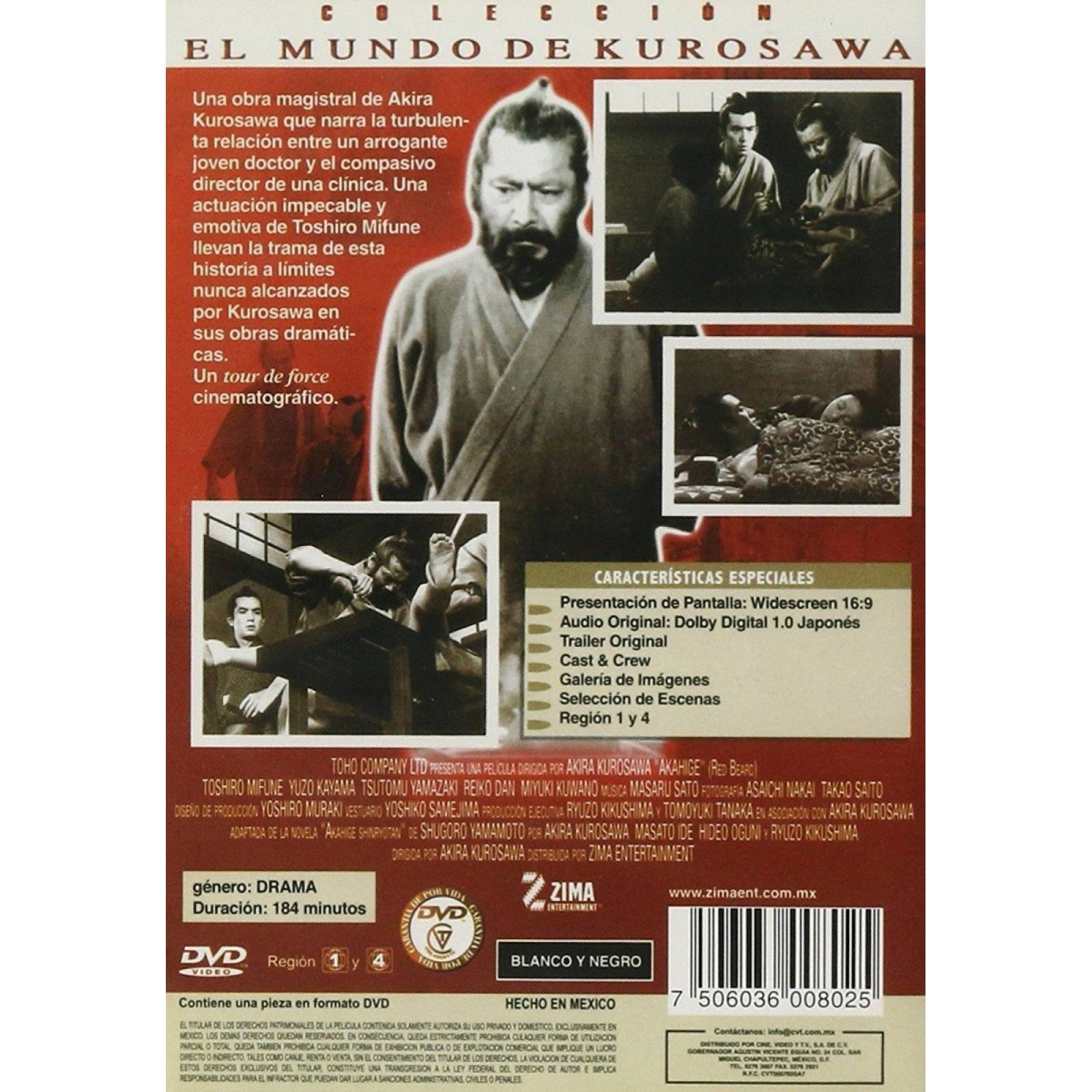 Barba Roja Kurosawa Pelicula Dvd