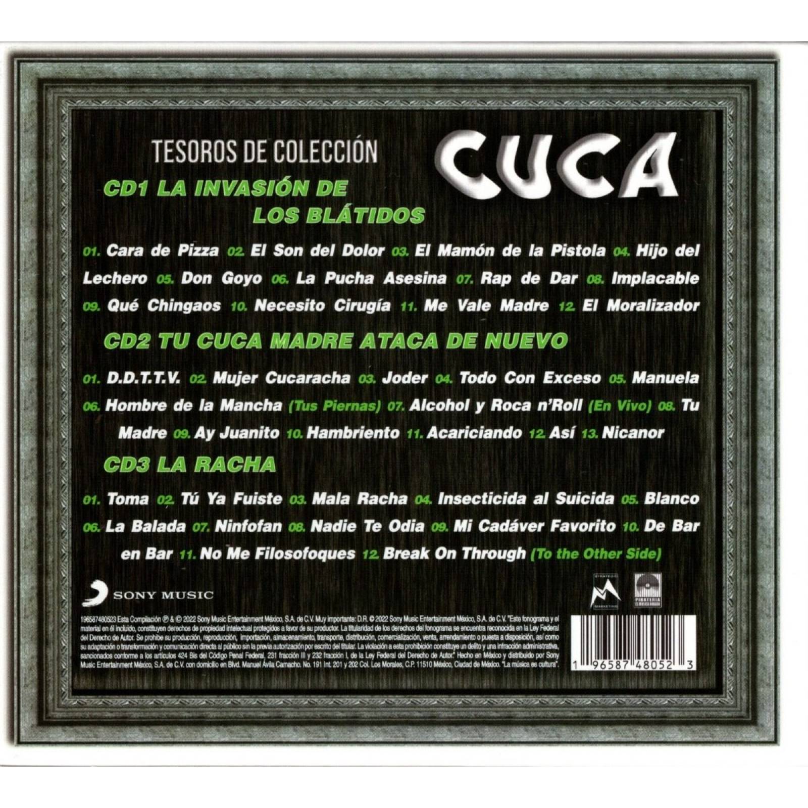 Cuca Tesoros De Coleccion 3 Discos Cd.