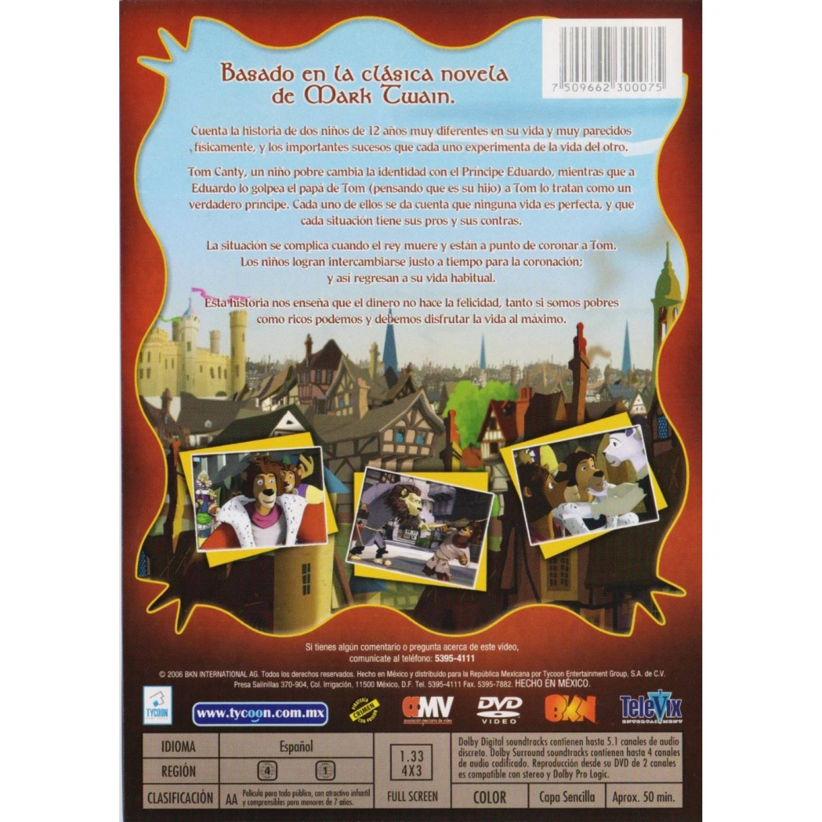 El Principe Y El Mendigo Pelicula Animada Dvd