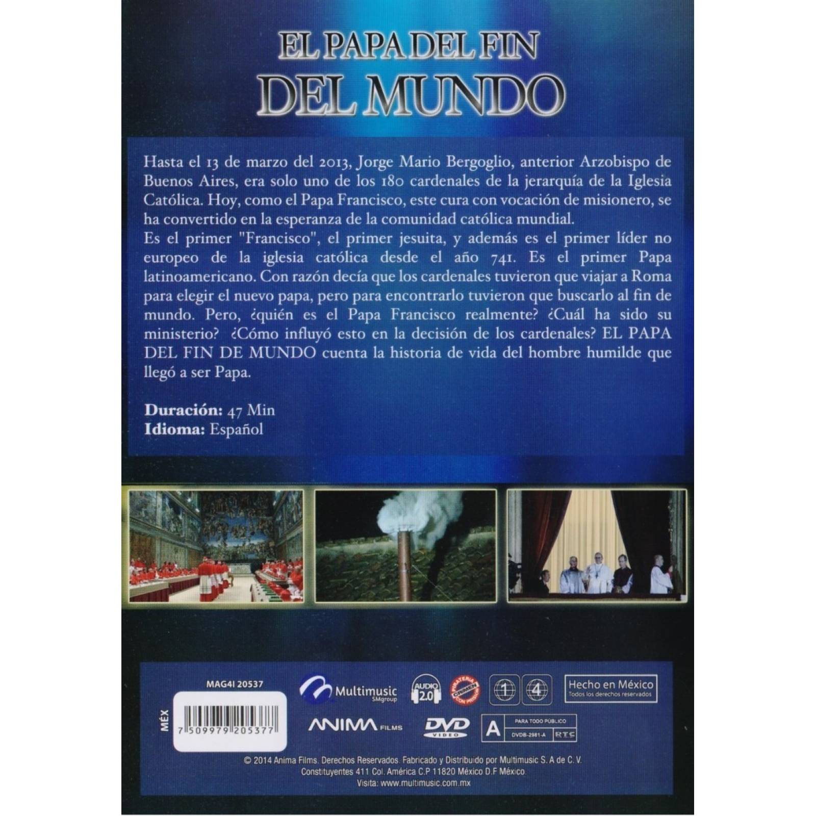 El Papa Del Fin Del Mundo  Papa Francisco  Documental Dvd