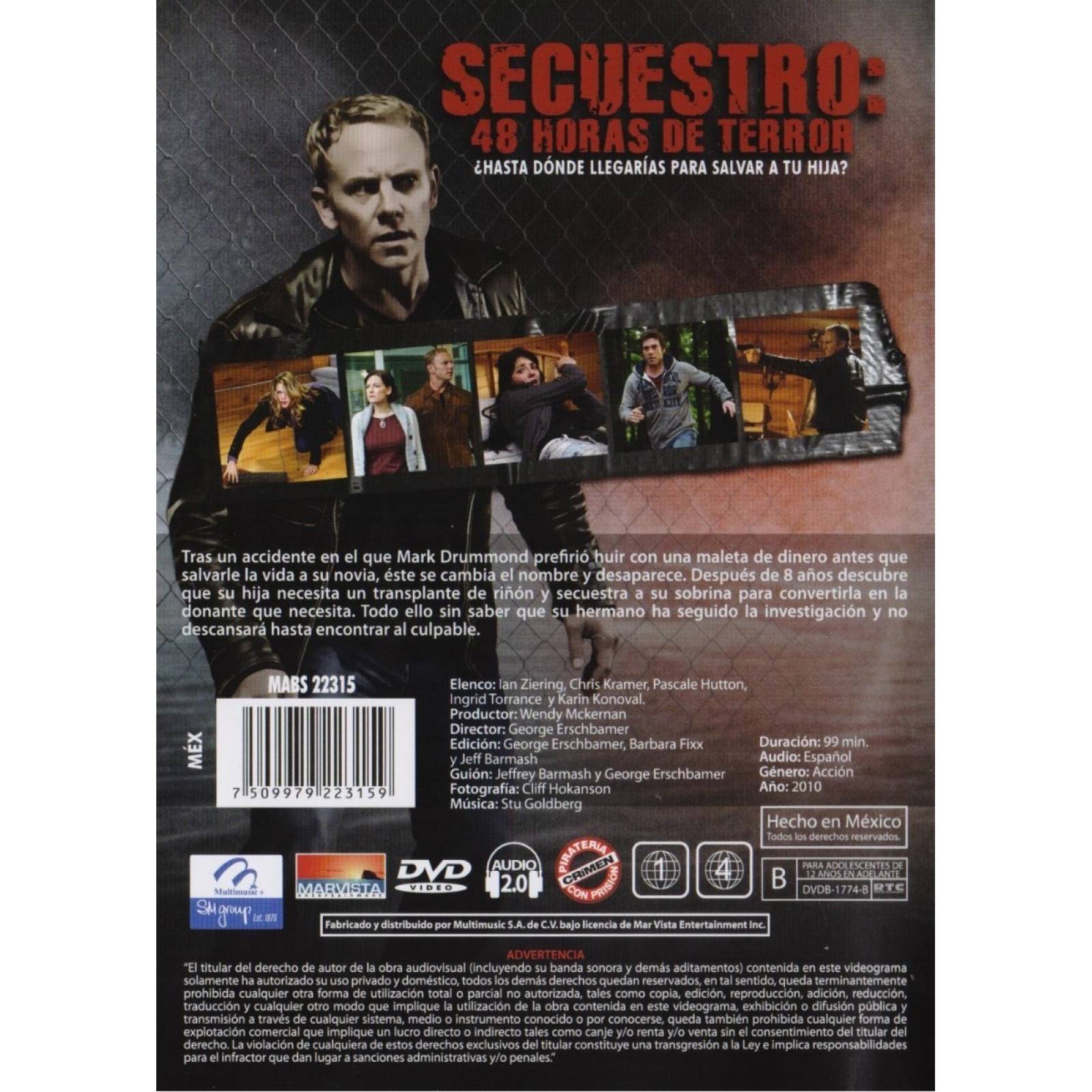 Secuestro 48 Horas De Terror Elopement Pelicula Dvd