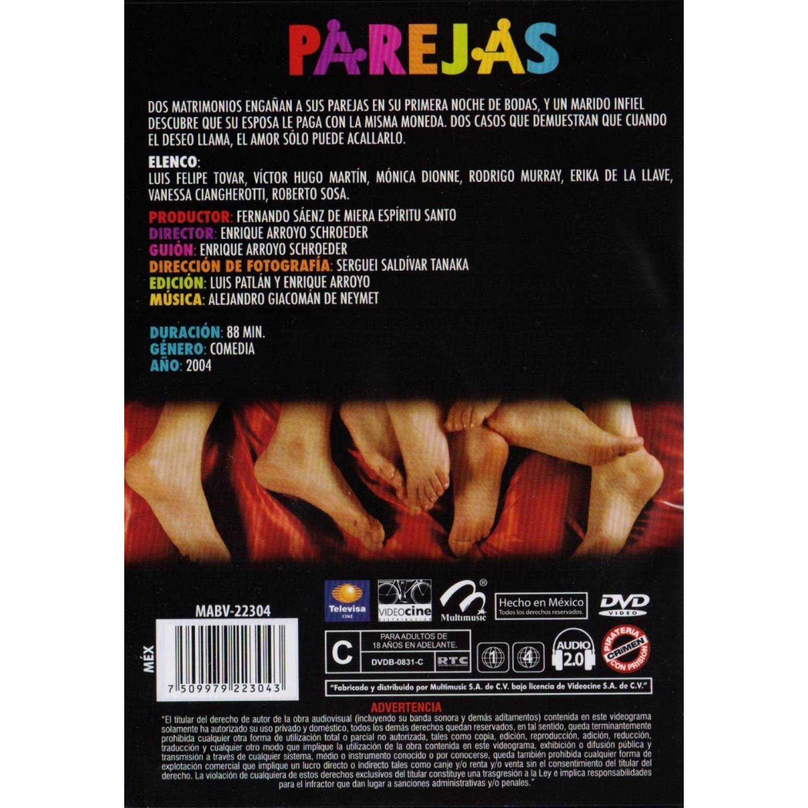 Parejas Luis Felipe Tovar Pelicula Dvd
