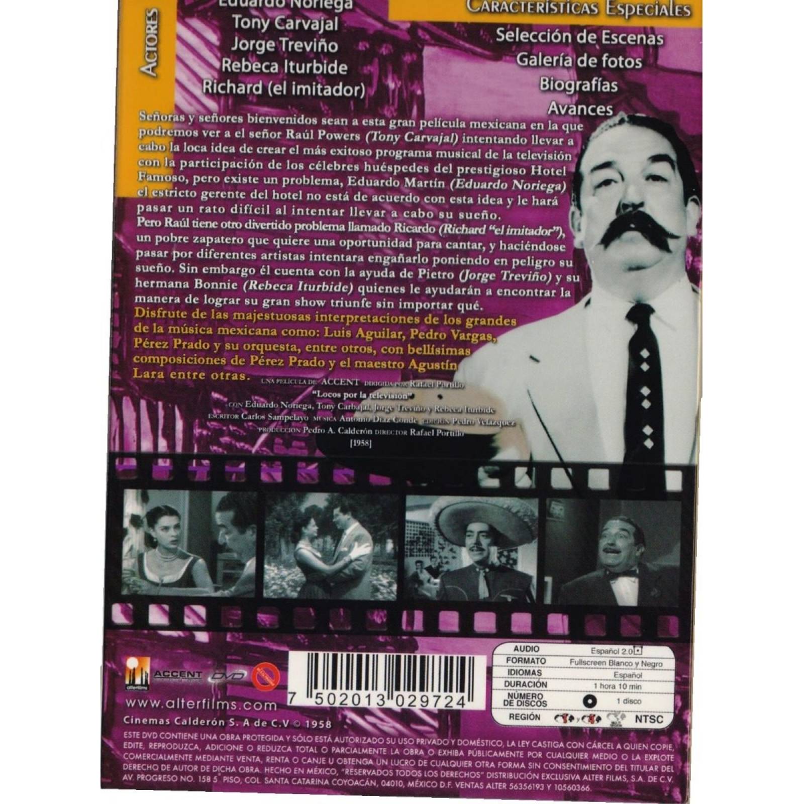 Locos Por La Television Eduardo Noriega 1958 Pelicula Dvd