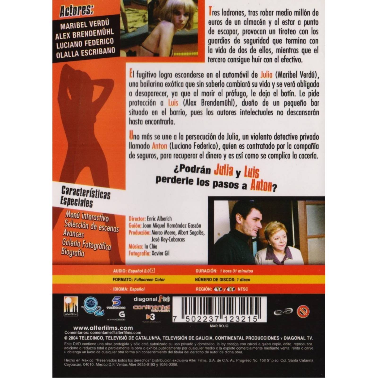 Mar Rojo 2005 Maribel Verdu Pelicula Dvd