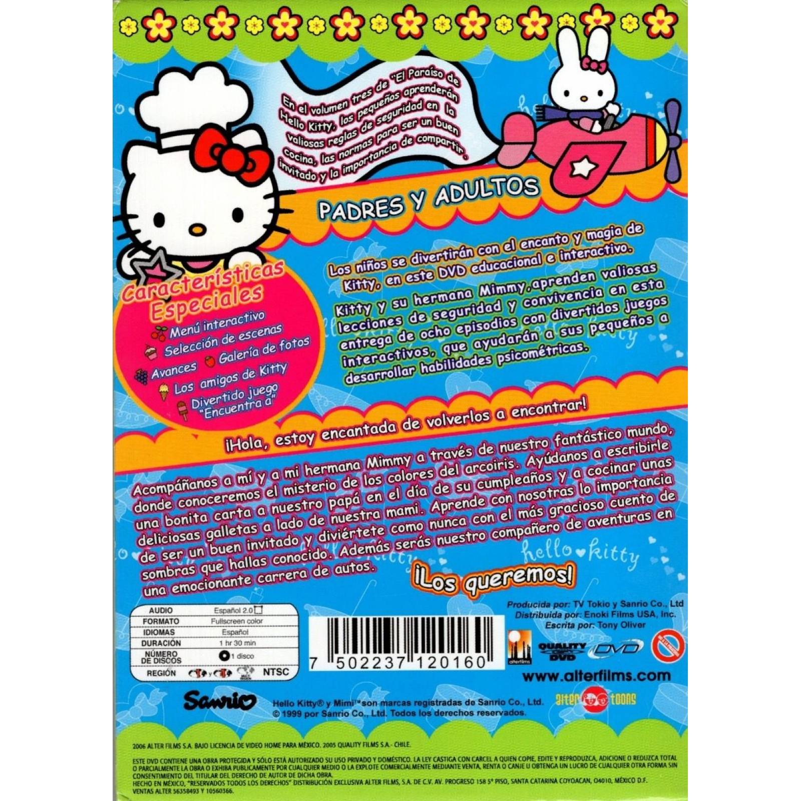 Hello Kitty Compartir Y Cuidar Volumen 3 Dvd