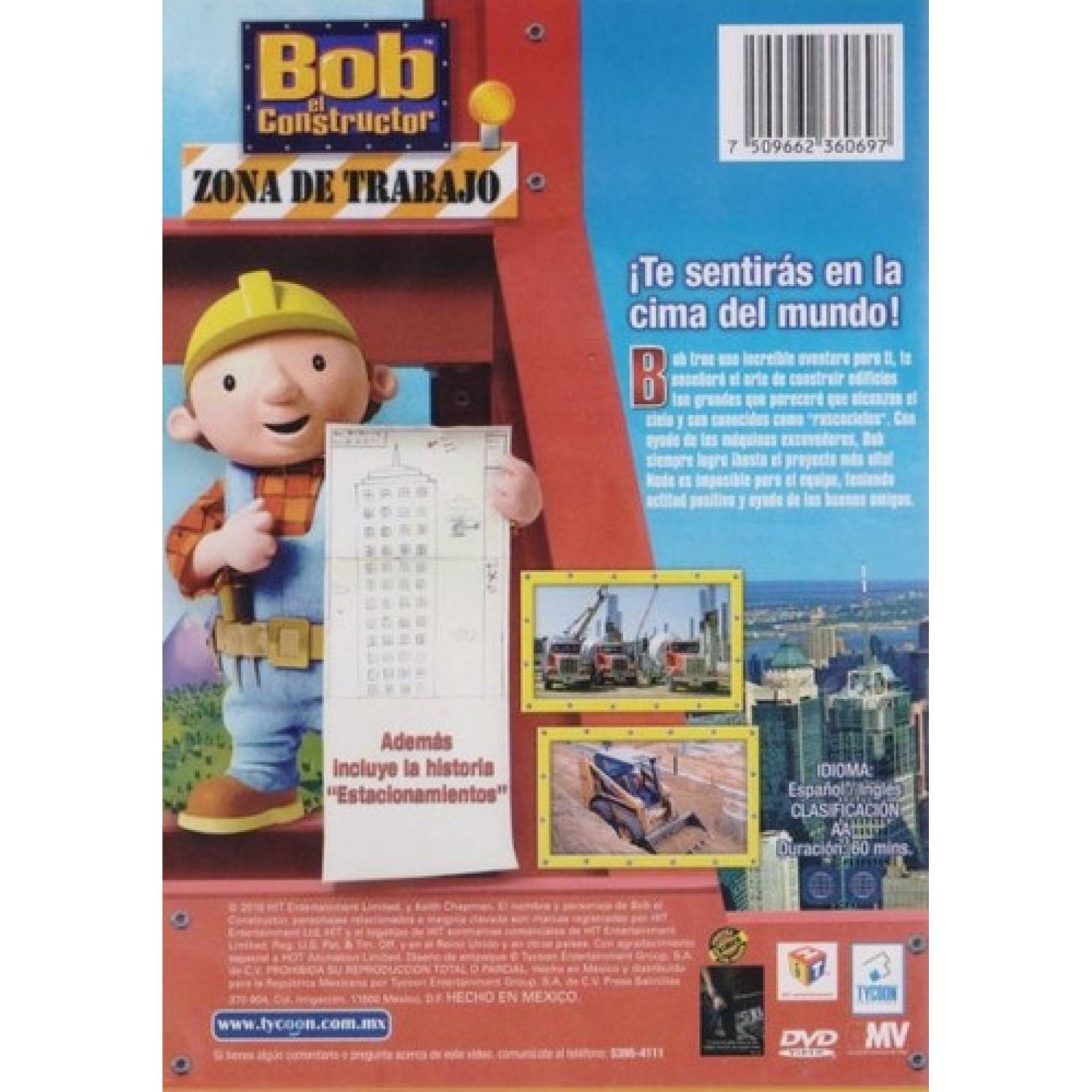 Bob El Constructor Zona De Trabajo Grandes Edificios Dvd