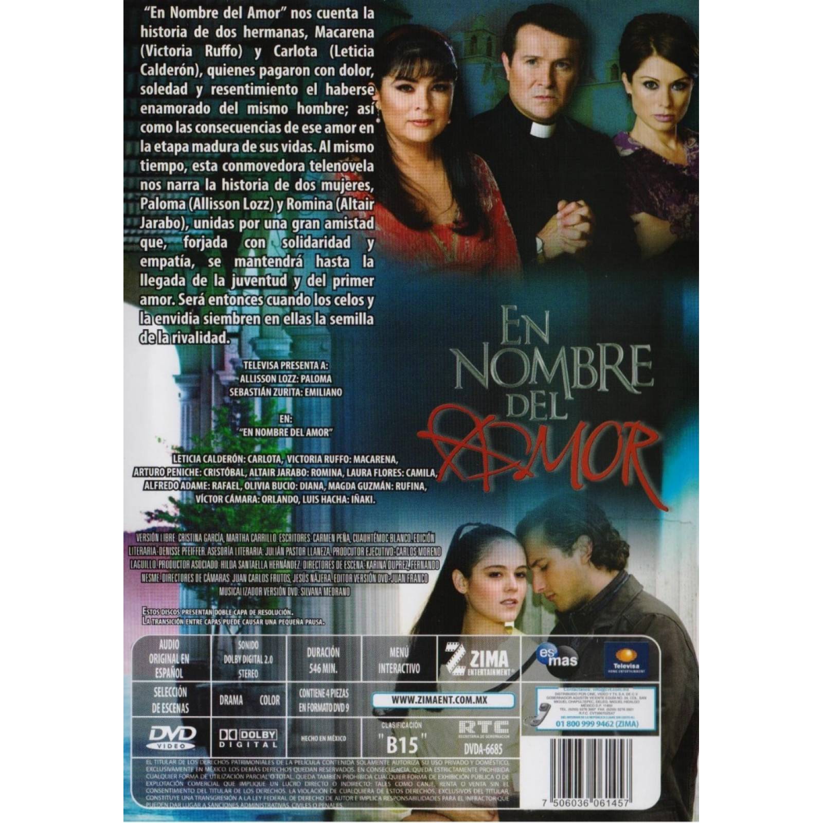 En Nombre Del Amor Victoria Ruffo Telenovela Dvd