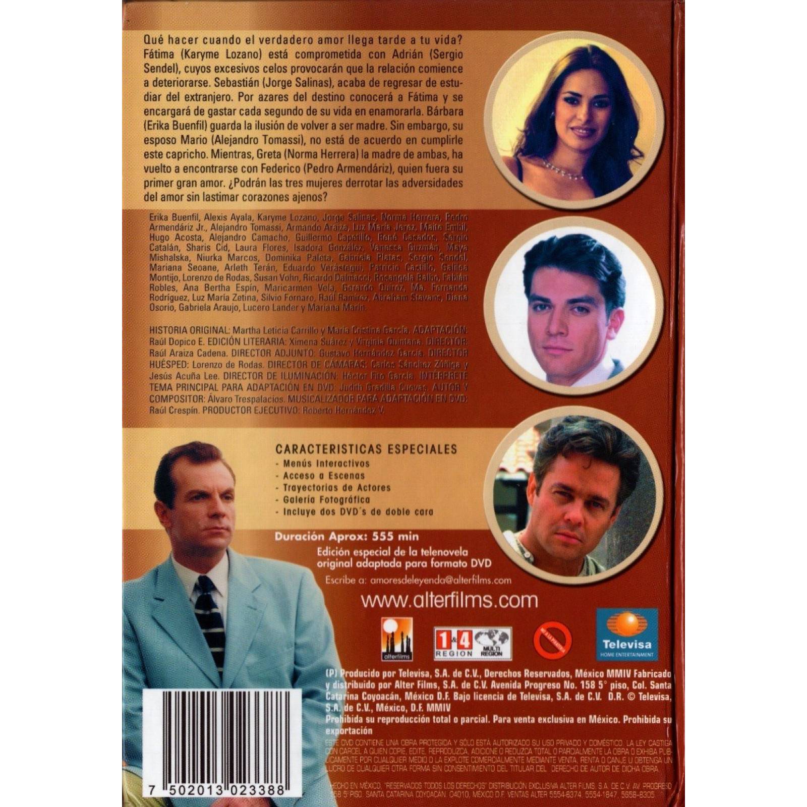 Tres Mujeres Karyme Lozano Telenovela Mexicana Dvd