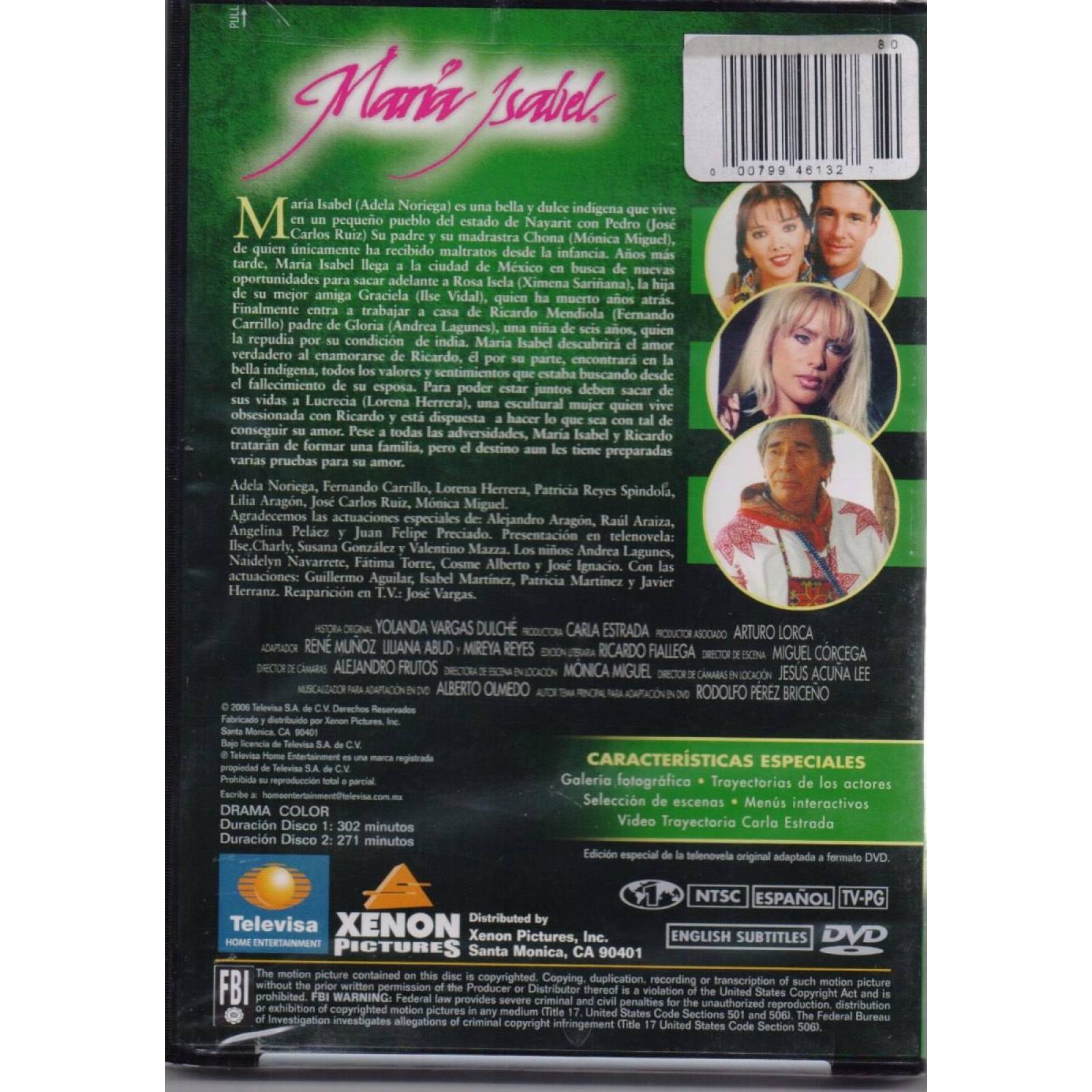 Maria Isabel Adela Noriega Fernando Telenovela Mexicana Dvd