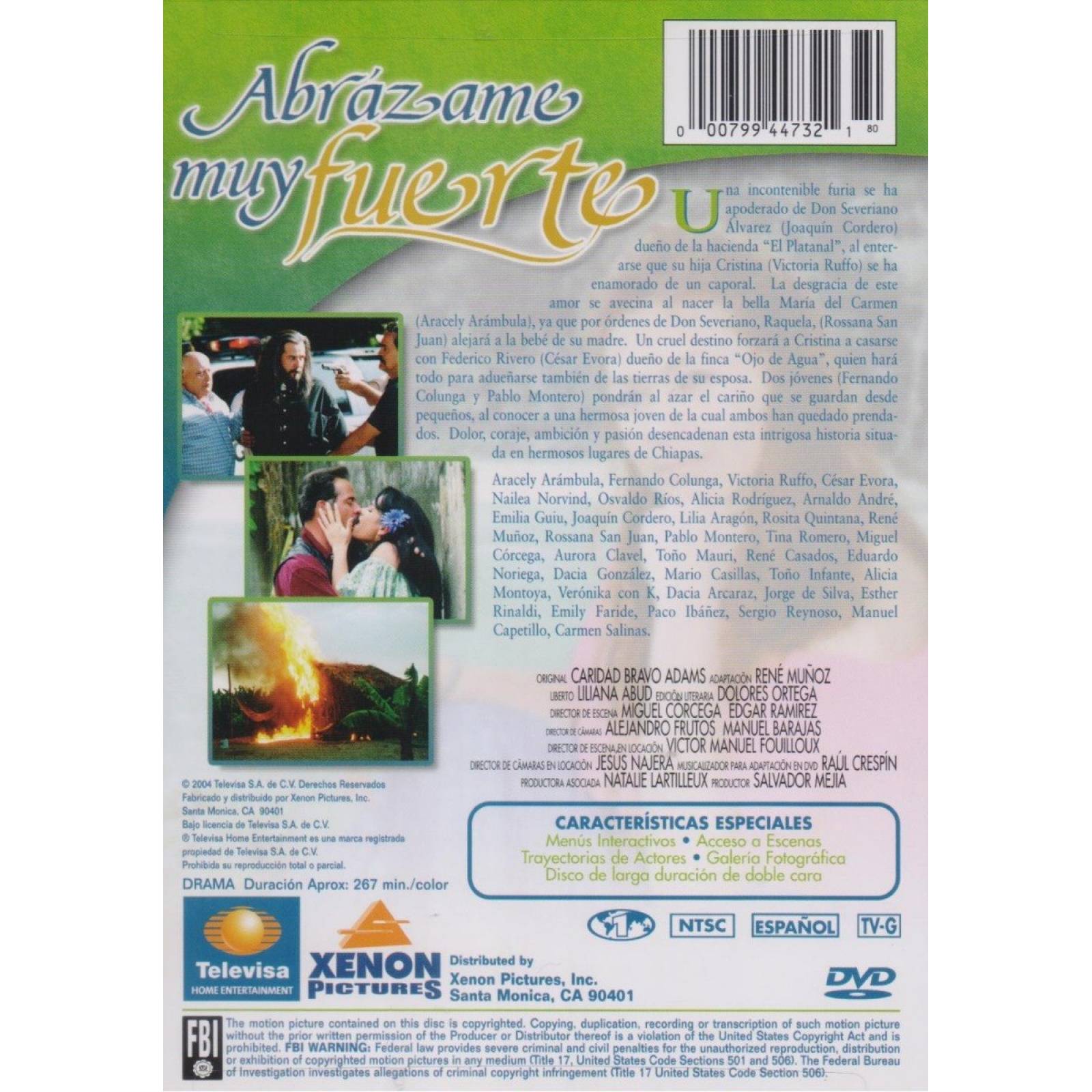 Abrazame Muy Fuerte Aracely Arambula Telenovela Dvd